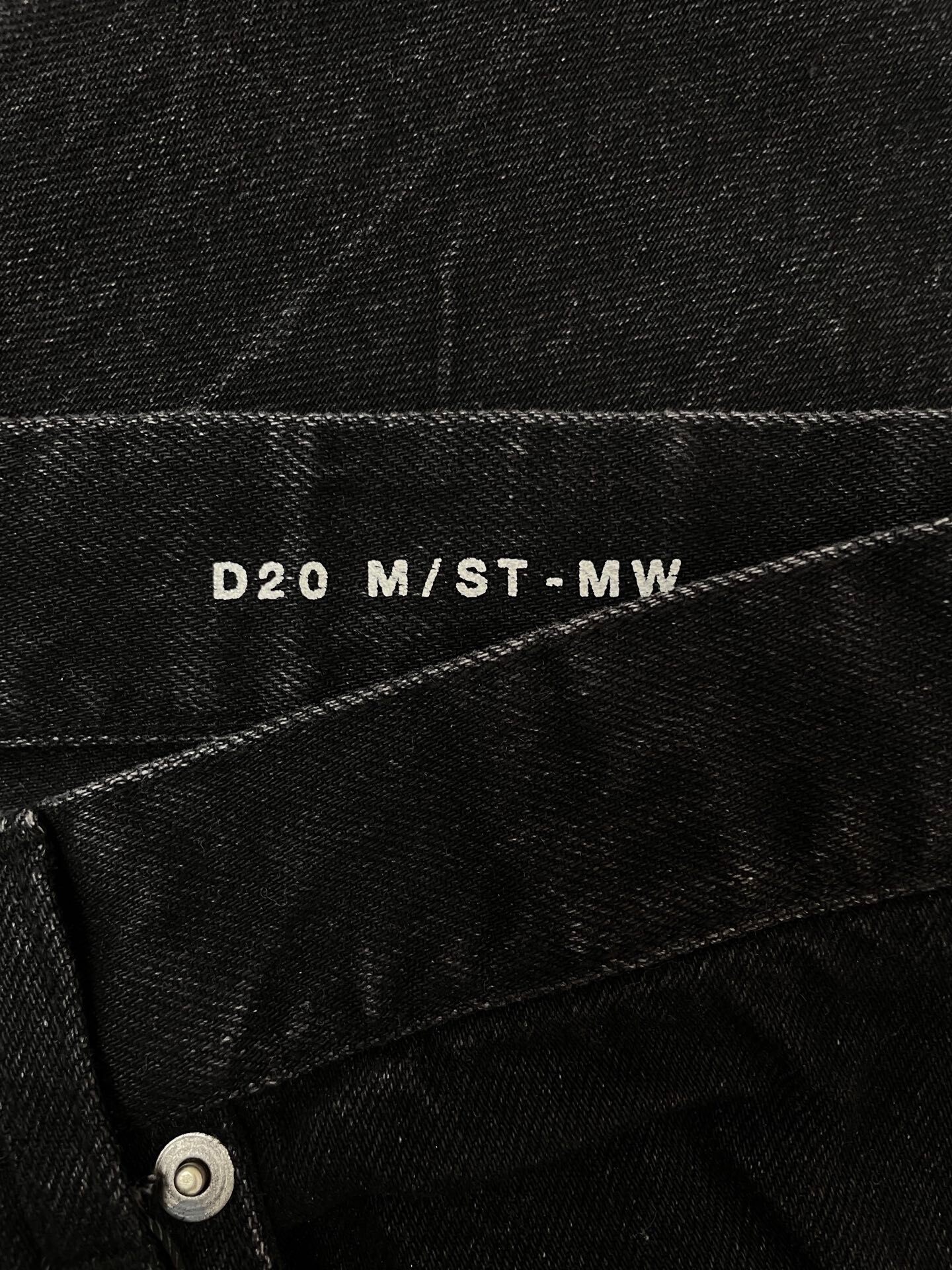 Saint Laurent D20 Black Straight Jeans — back