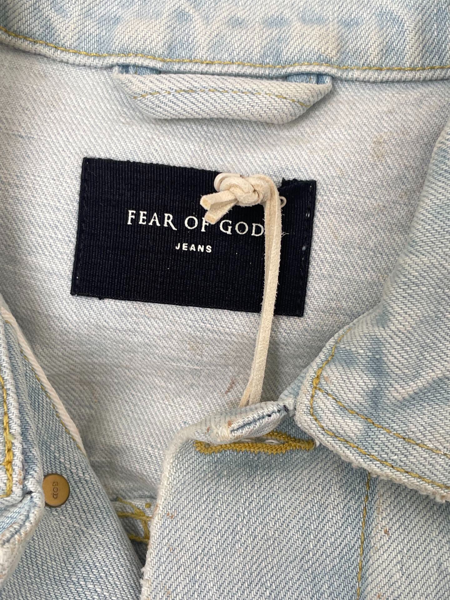Fear of God 5th Miami Splash Denim Jacket — detail