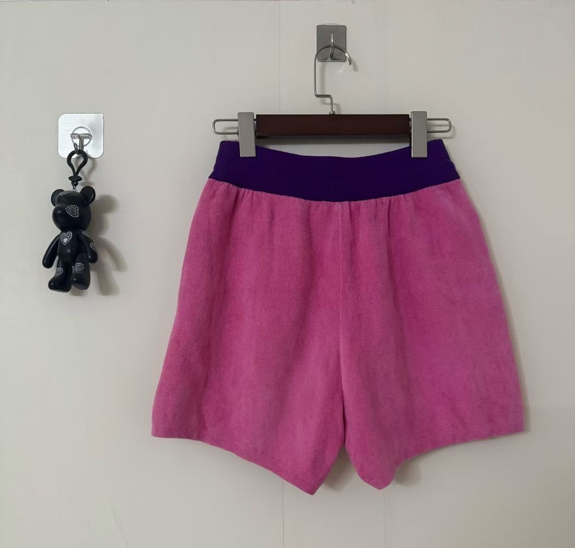 Louis Vuitton Pink Knitted Shorts — front