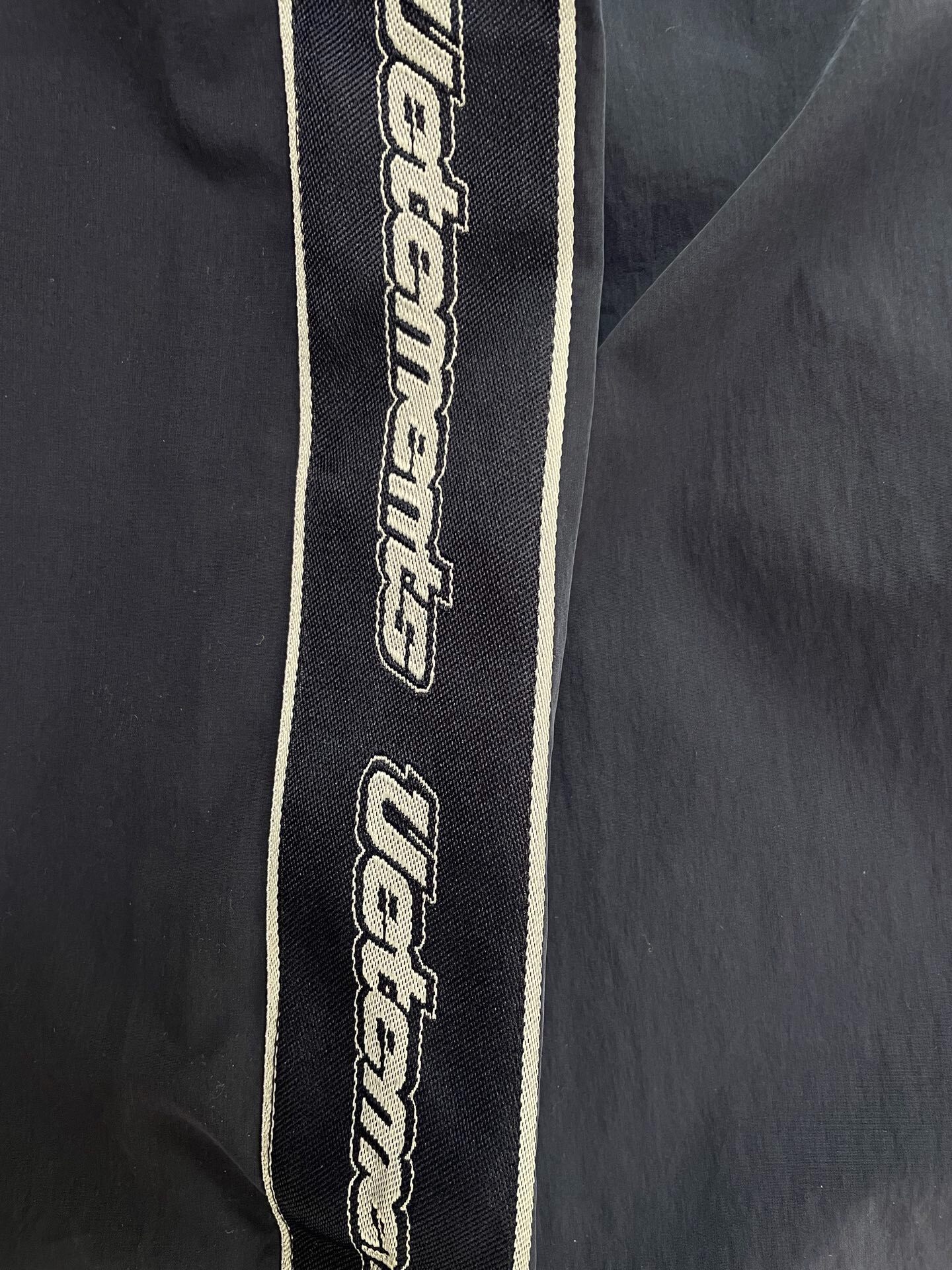 Vetements Navy Casual Track Pants — detail