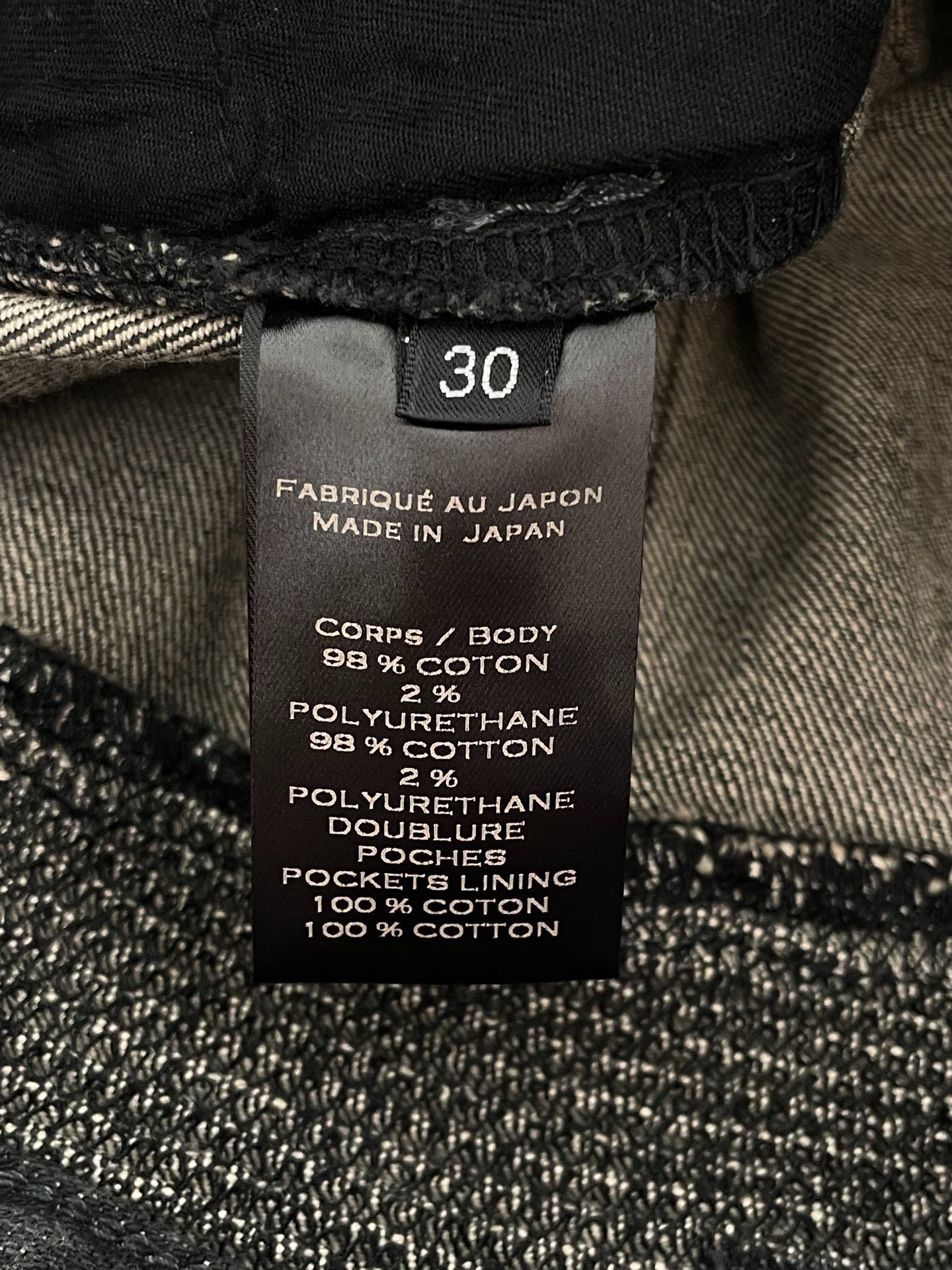 Balmain Distressed Moto Jeans — back