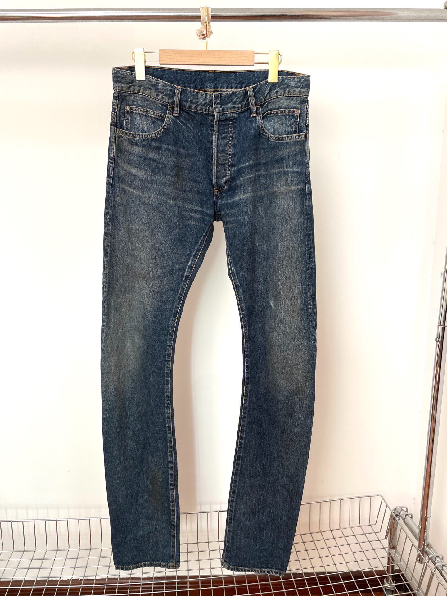 Balmain Dark Blue Denim Jeans