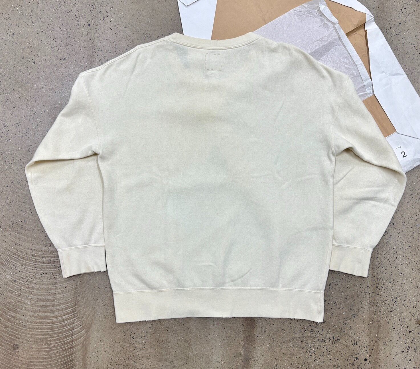 Visvim Jumbo Sweat Uneven Dye — front