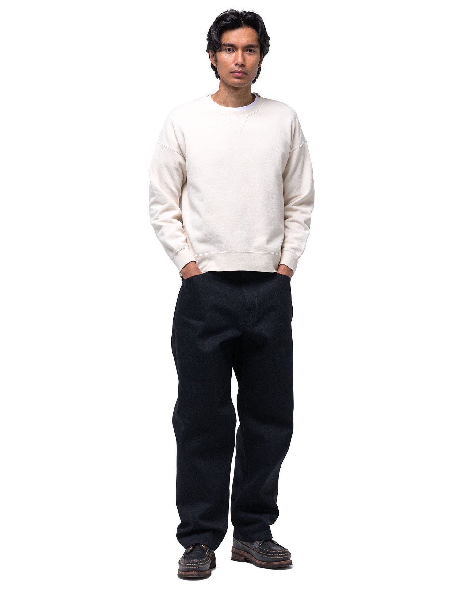Visvim Jumbo Sweat Uneven Dye — detail