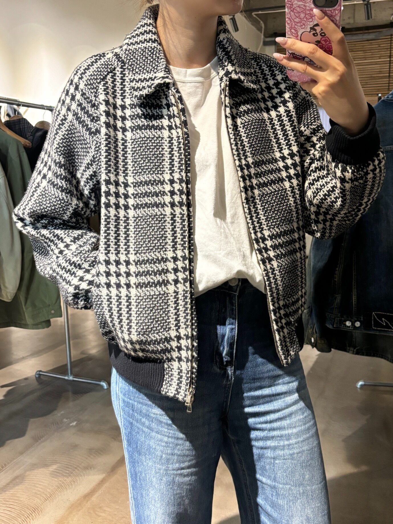 Max Mara Houndstooth Wool Jacket — front