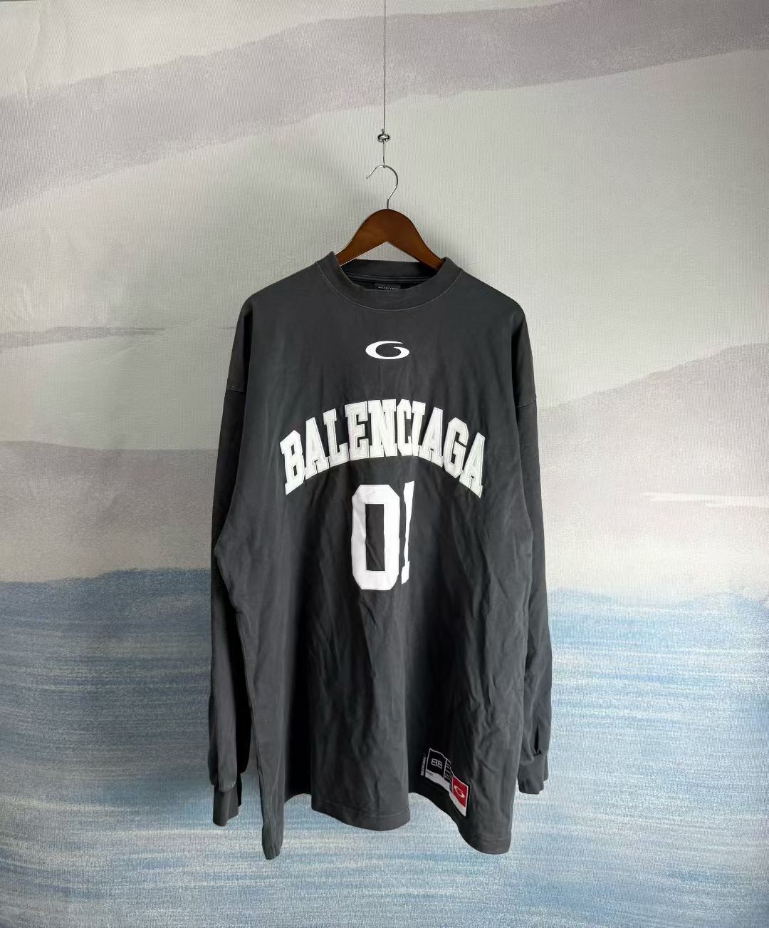 Balenciaga 01 Oversized Long Sleeve Top