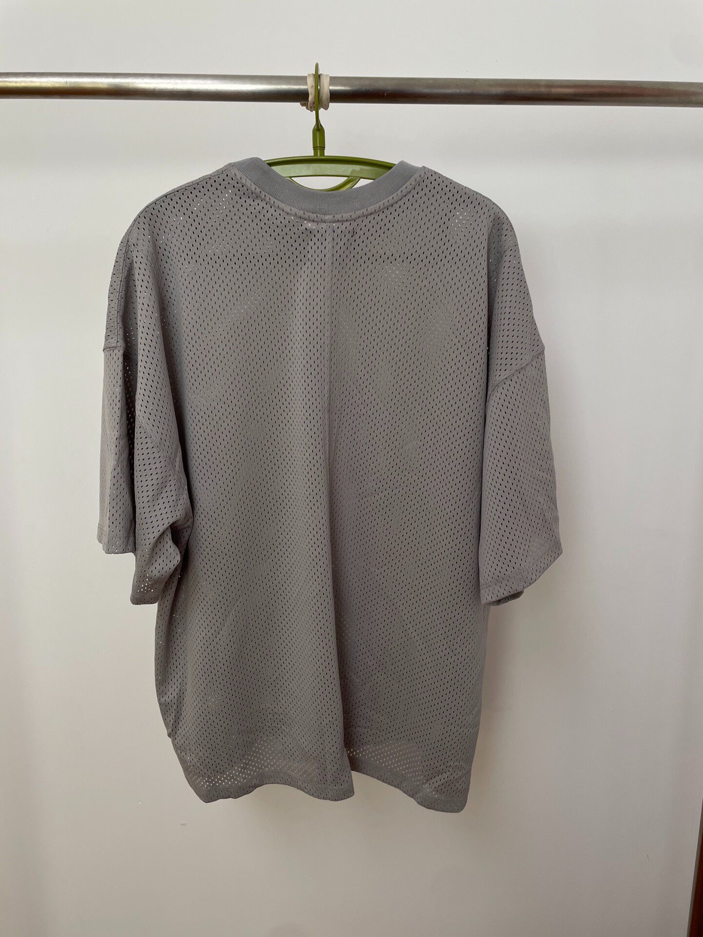 Fear Of God 5th Gray Mesh Short Sleeve Tee — front