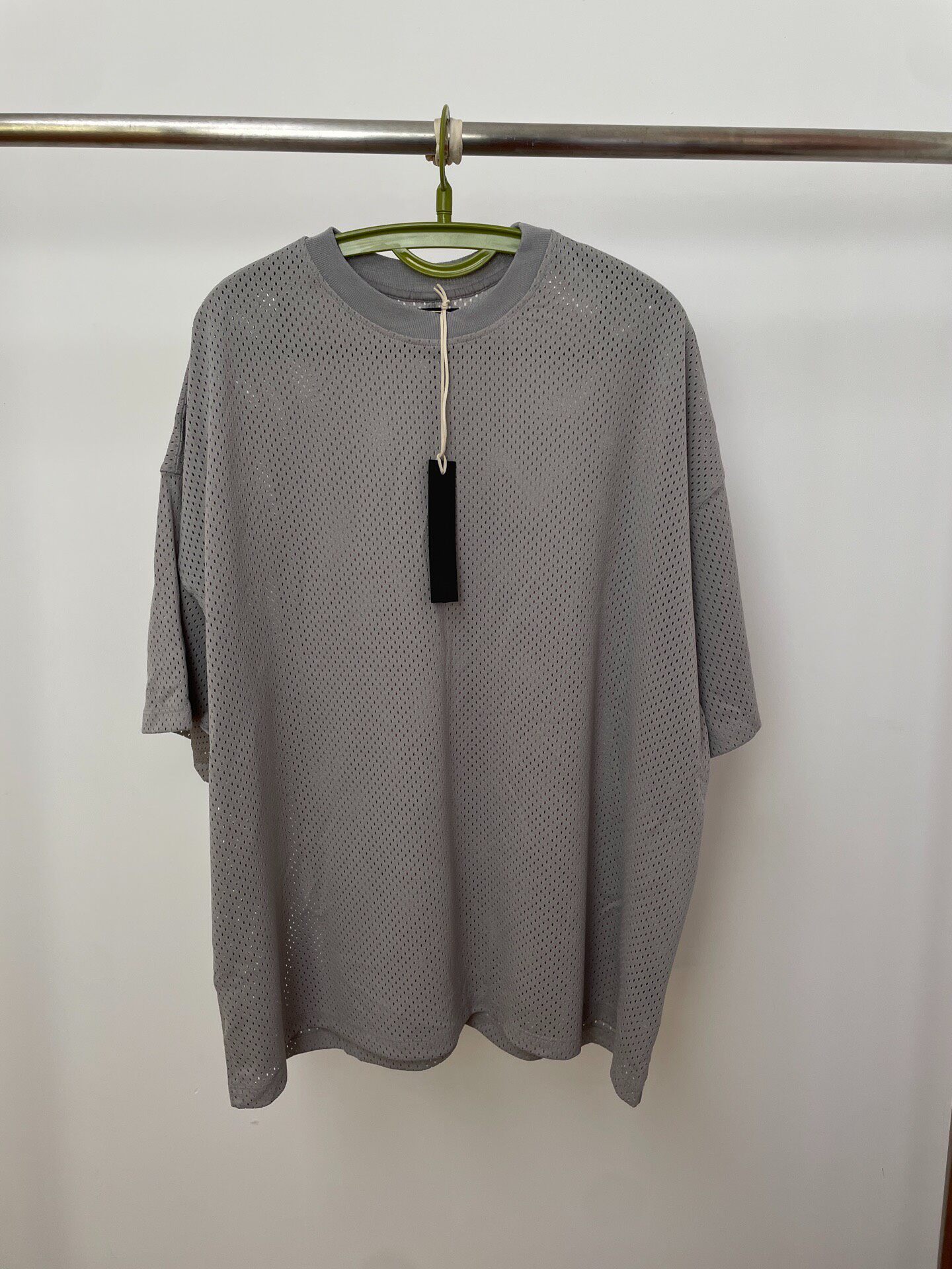 Fear Of God 5th Gray Mesh Short Sleeve Tee