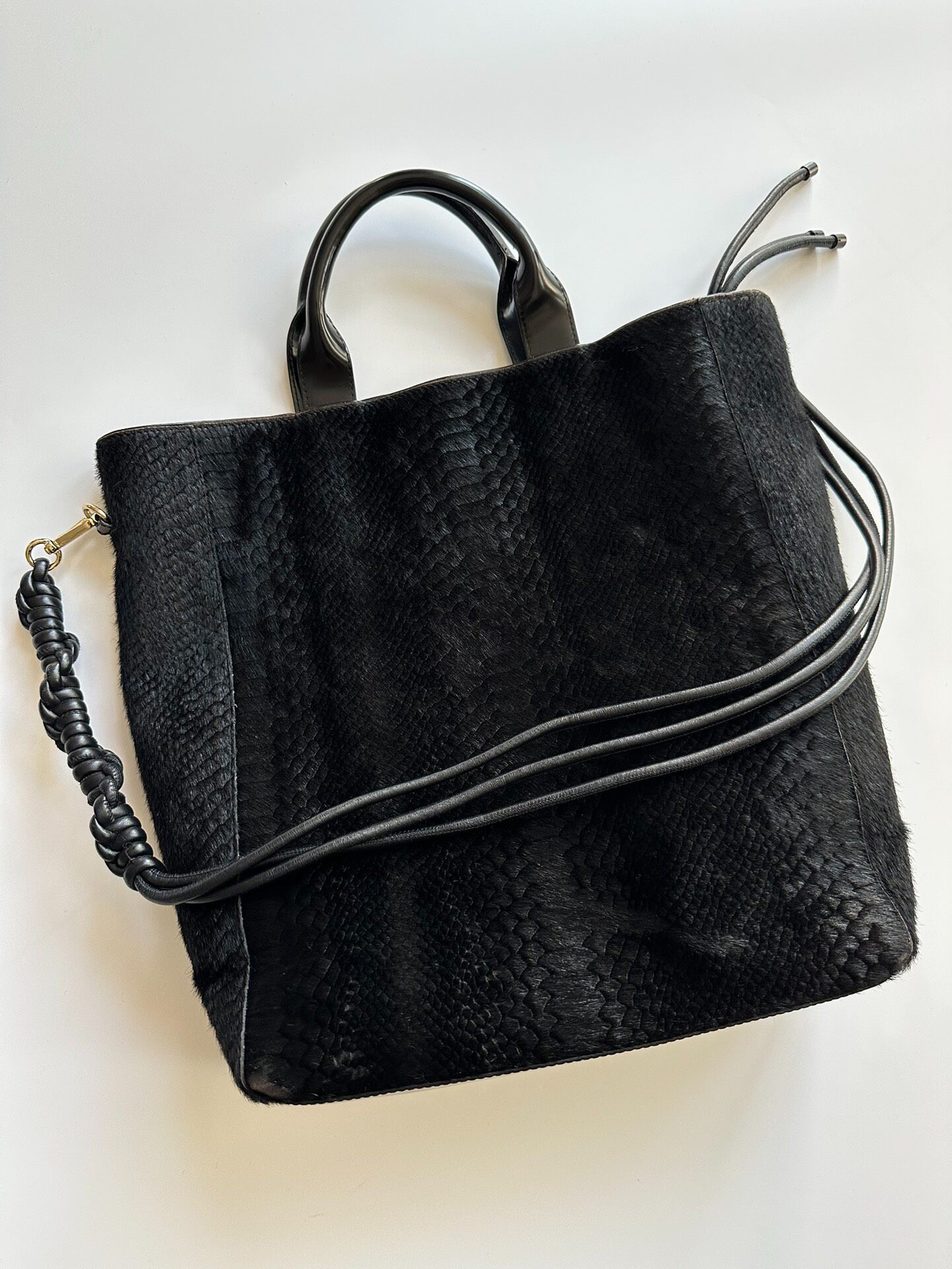 Dries Van Noten Horsehair Tote Bag