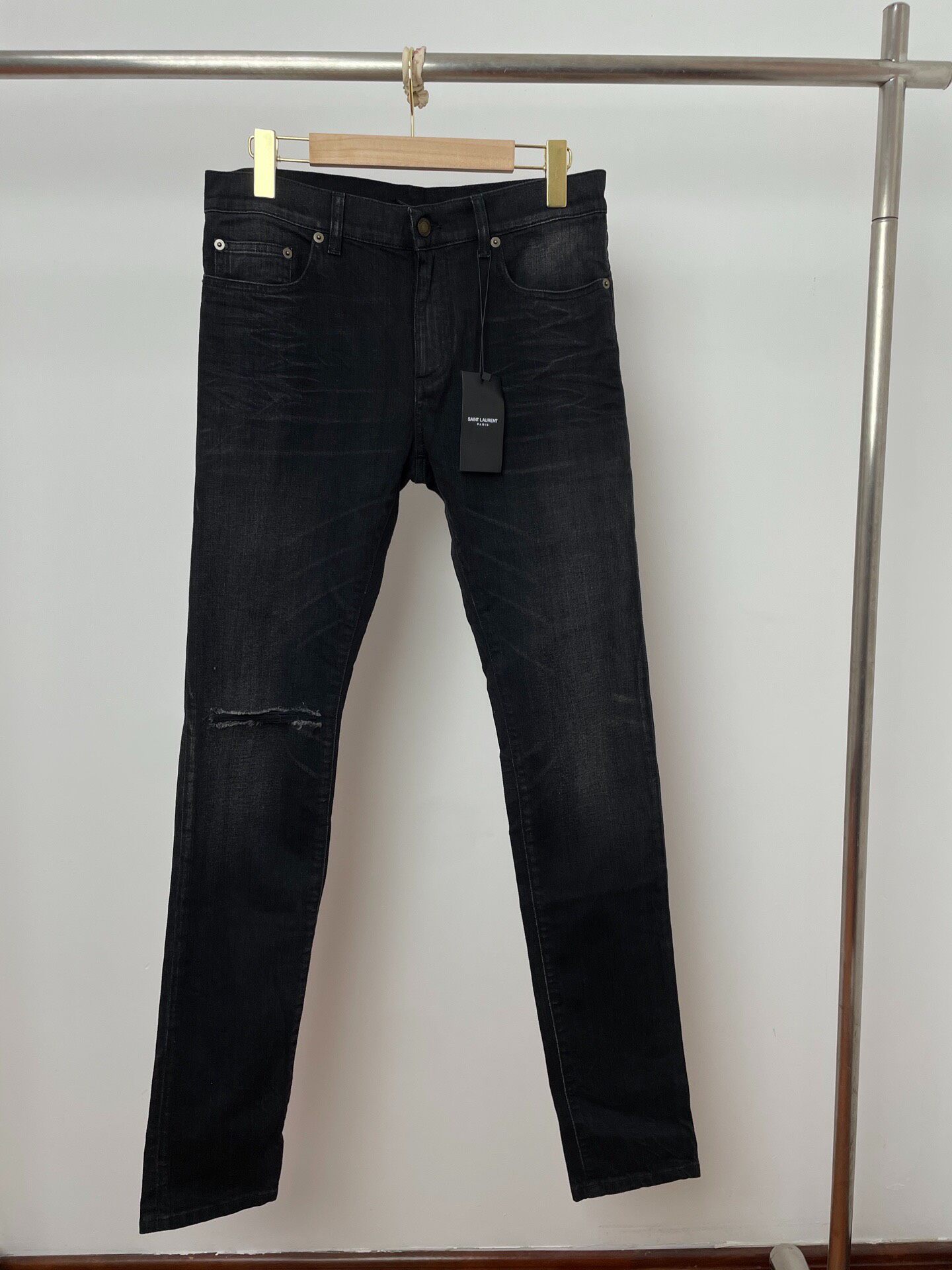 Saint Laurent Knife Cut Denim Jeans