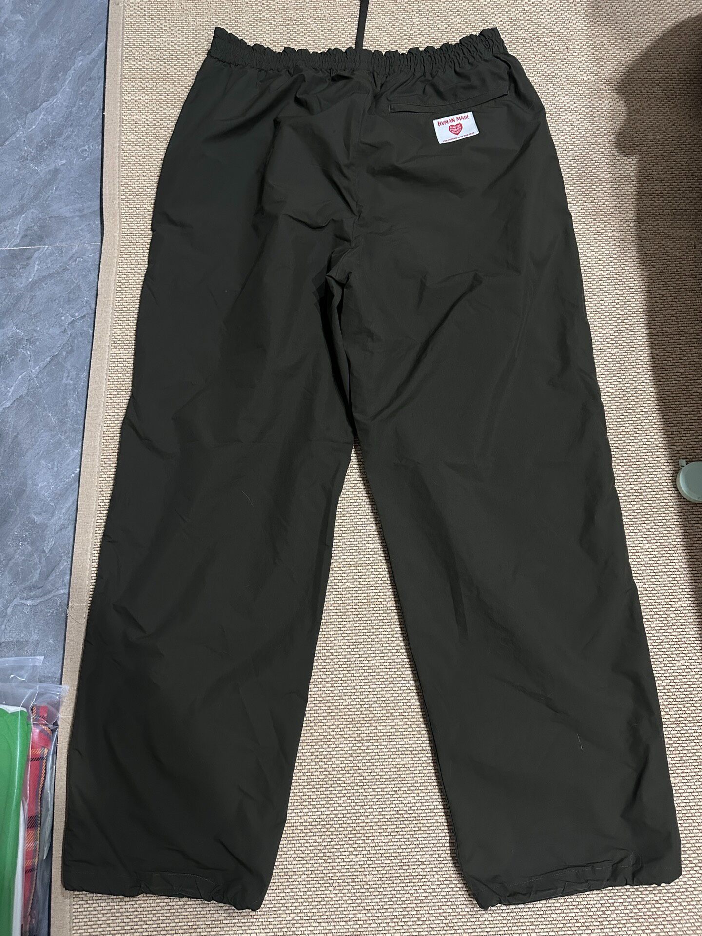 Human Made Olive Green Nylon Cargo Pants