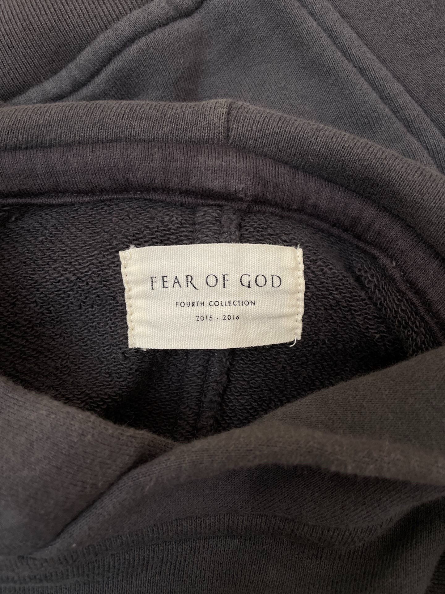 Fear of God 4th Gray Hoodie M — detail
