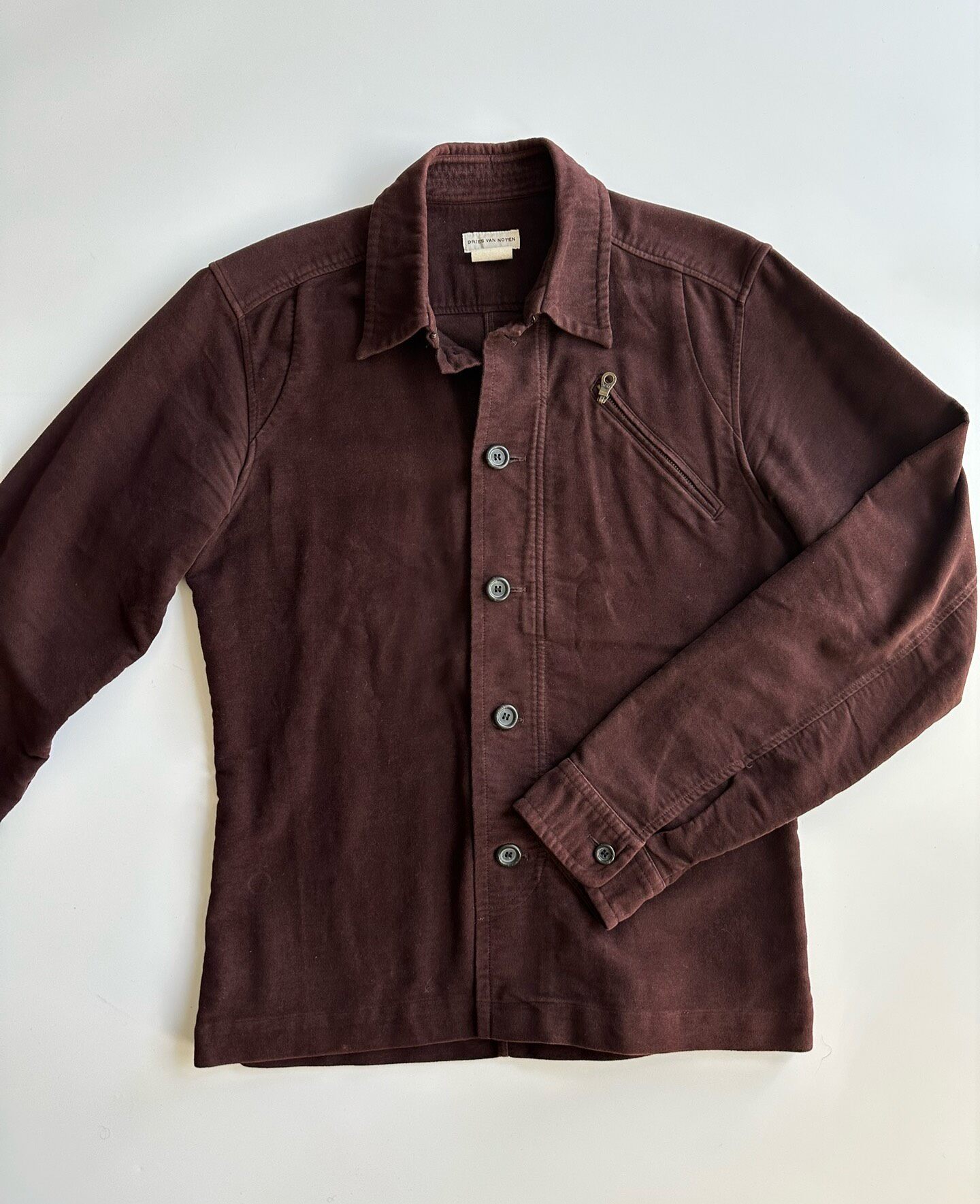 Dries Van Noten Moleskin Shirt Jacket