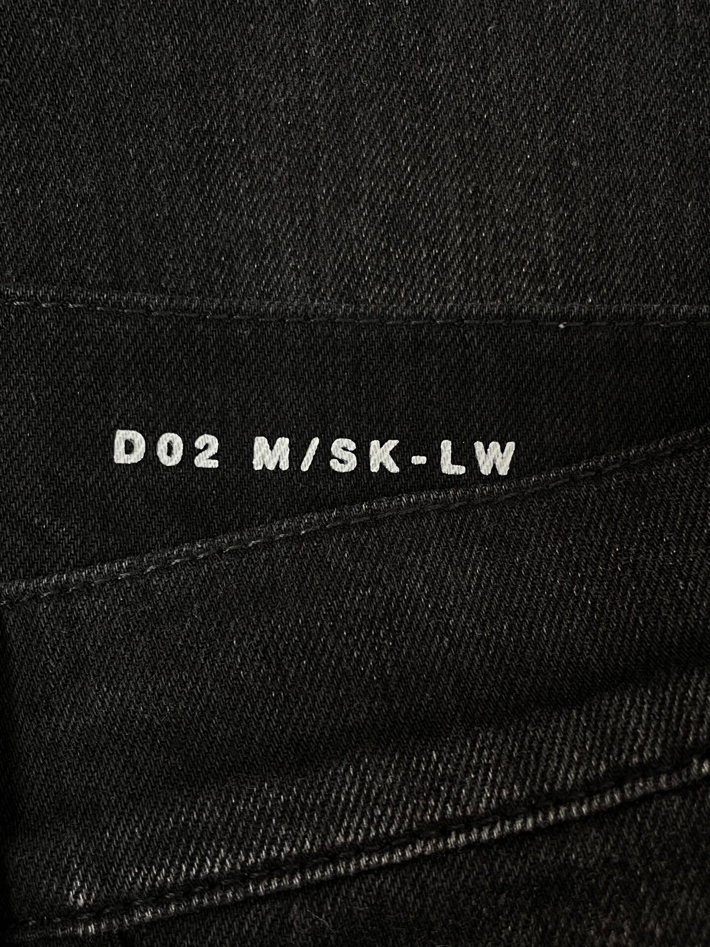 Saint Laurent D02 Straight Black Jeans — back