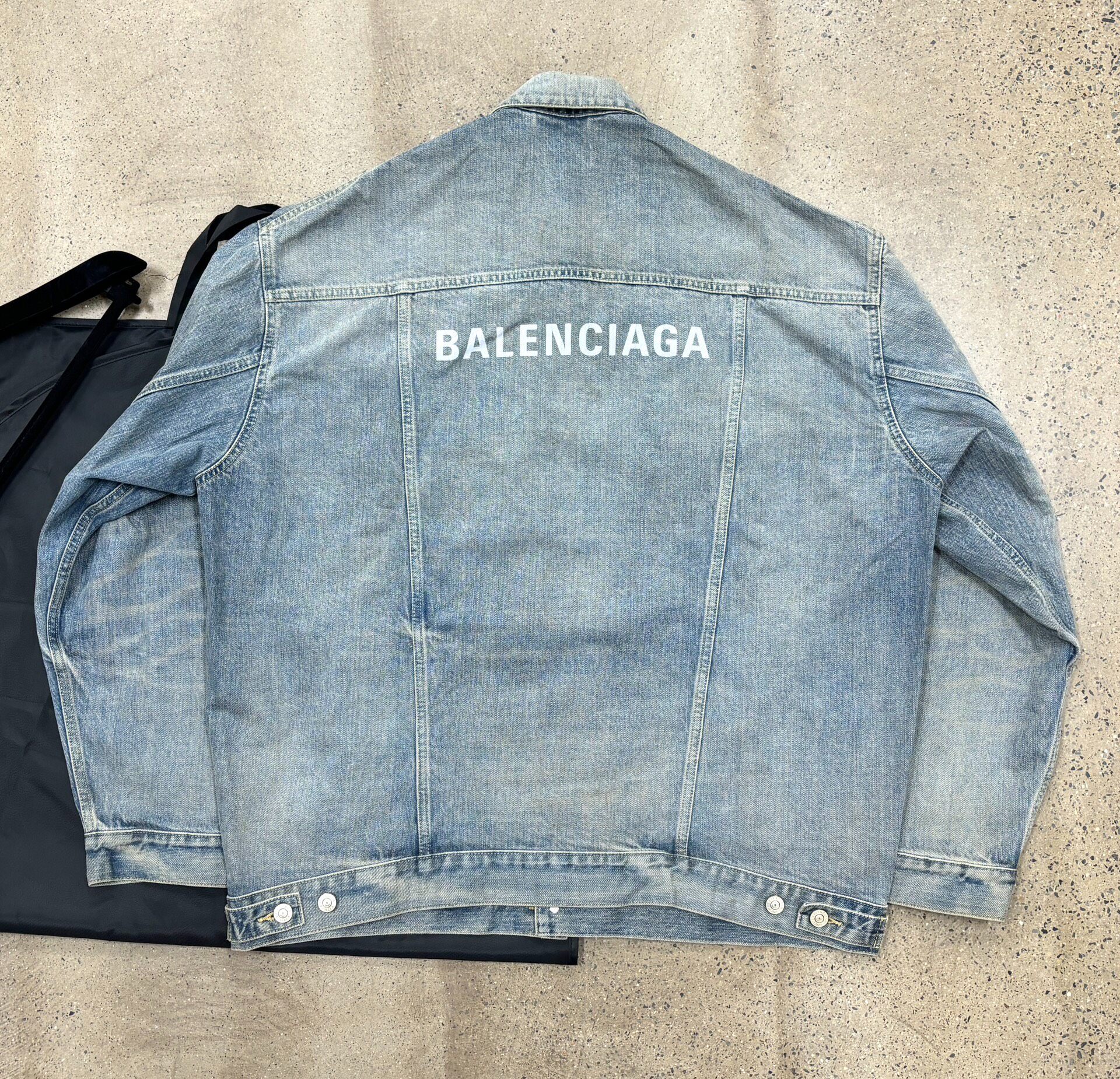 Balenciaga Light Blue Denim Jacket — front