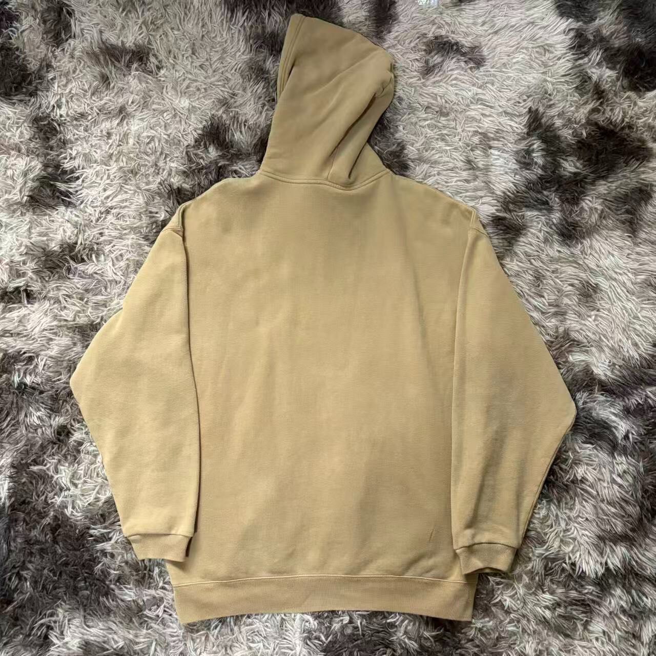 Balenciaga Khaki Double B Hoodie — front
