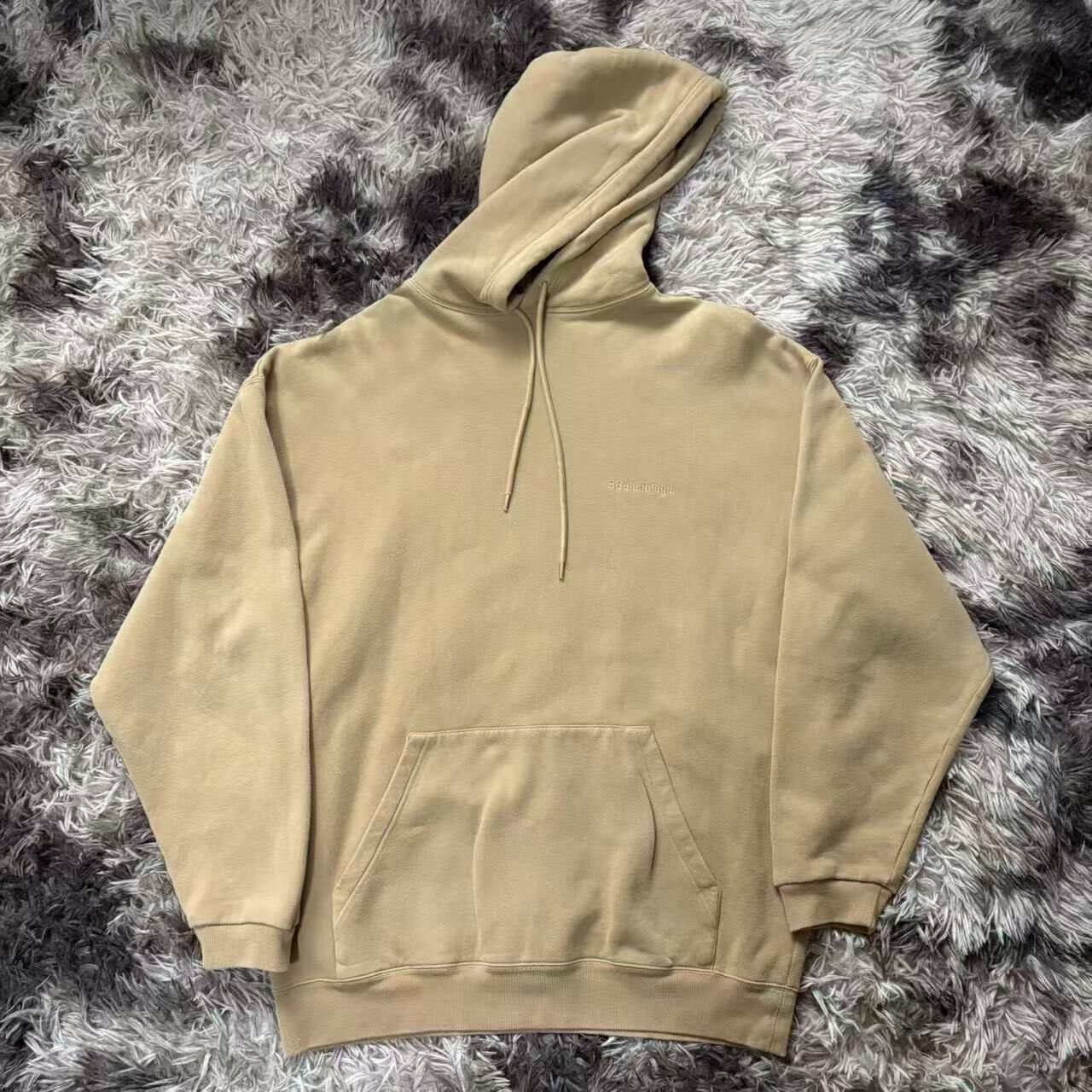 Balenciaga Khaki Double B Hoodie