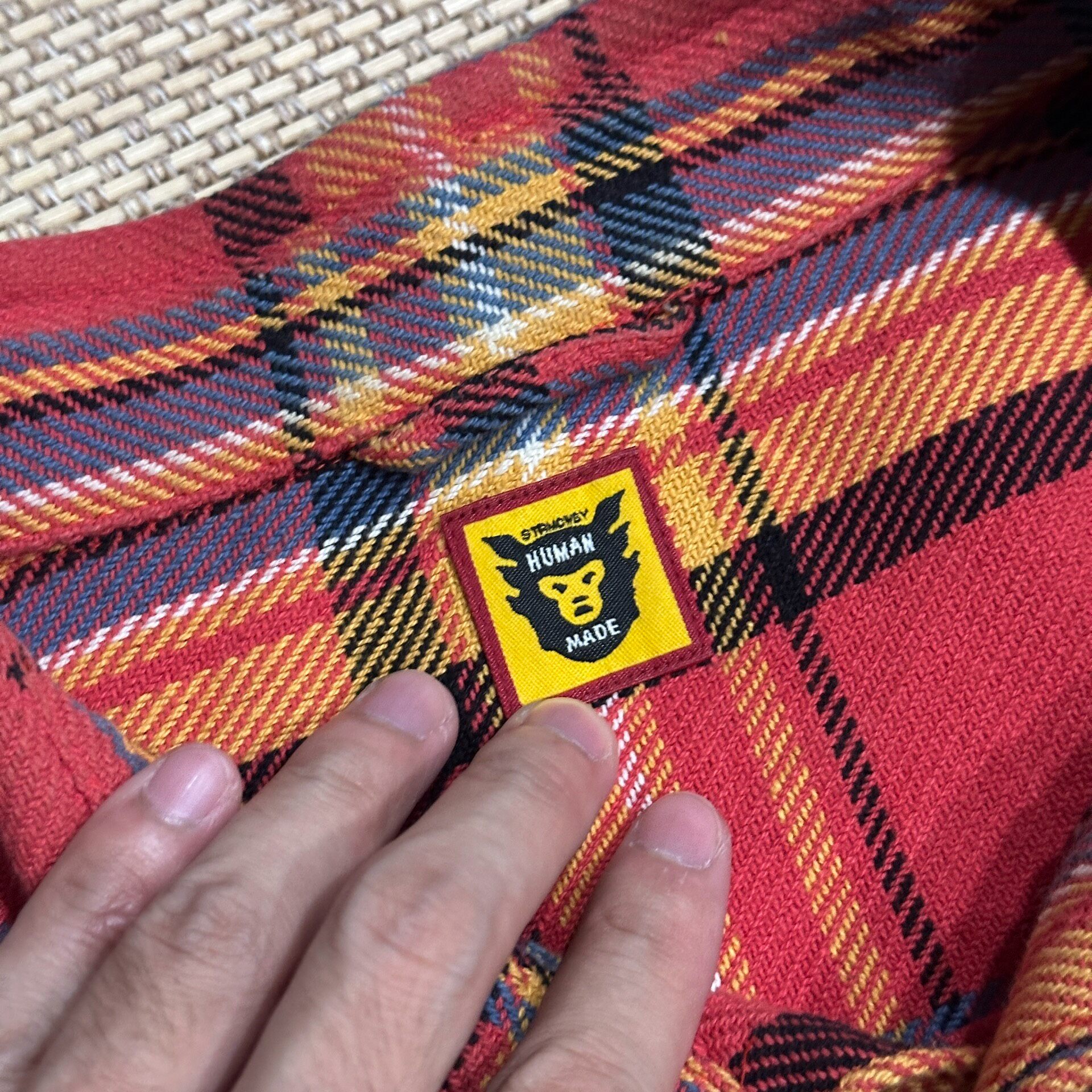 Human Made Plaid Duck Shirt Jacket — back