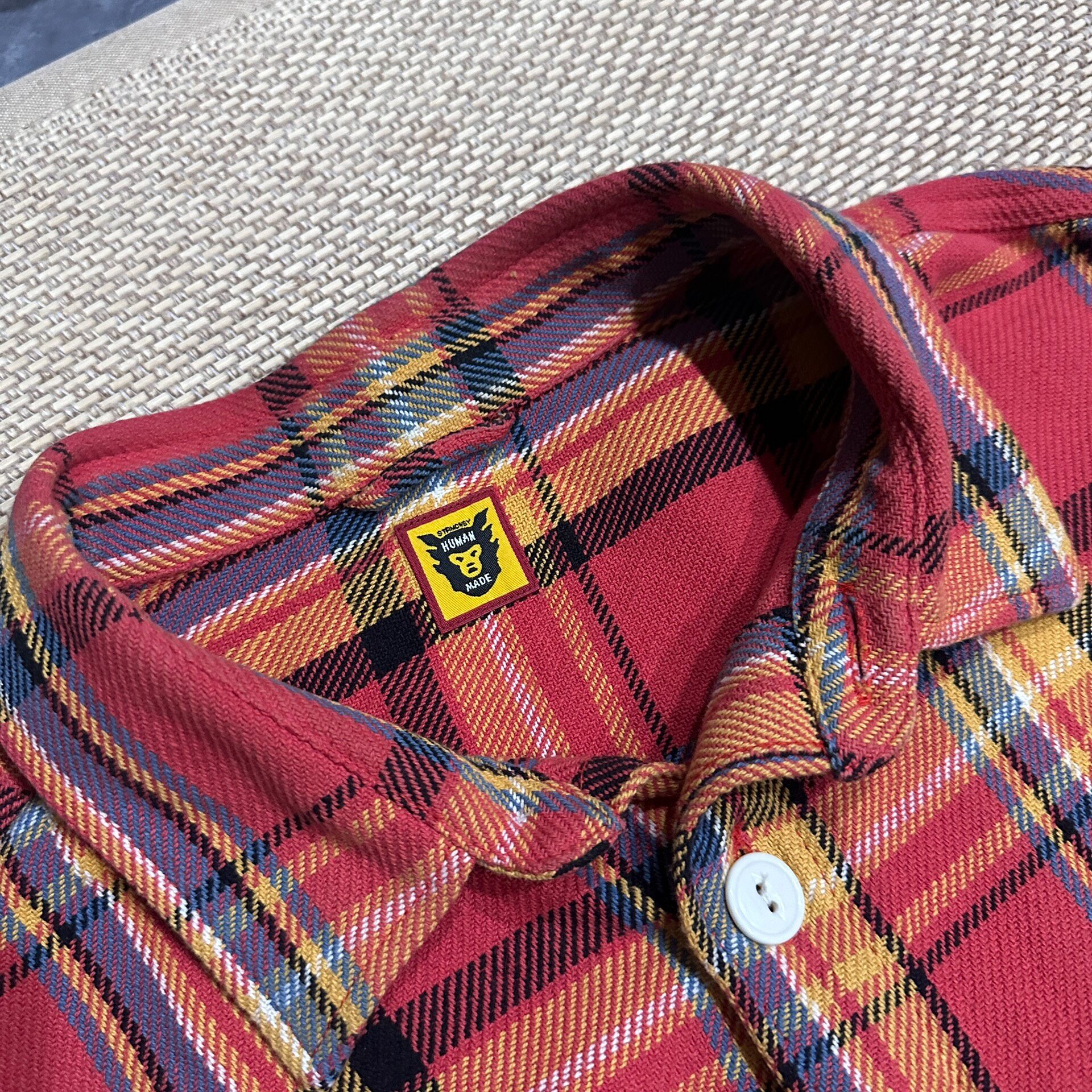 Human Made Plaid Duck Shirt Jacket — detail