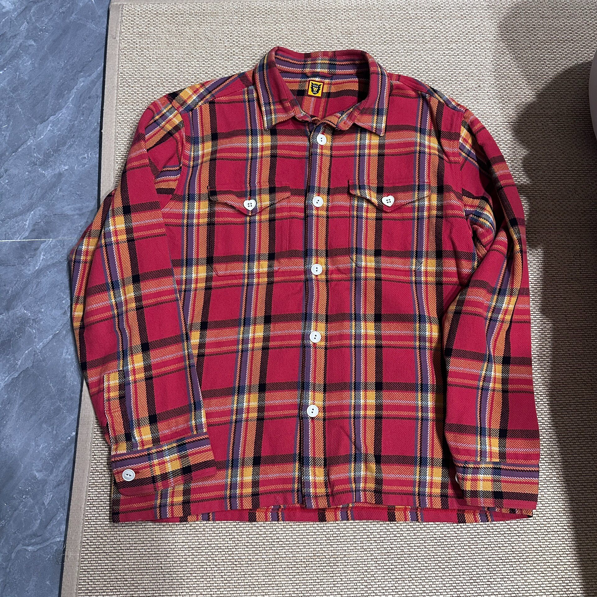 Human Made Plaid Duck Shirt Jacket — front