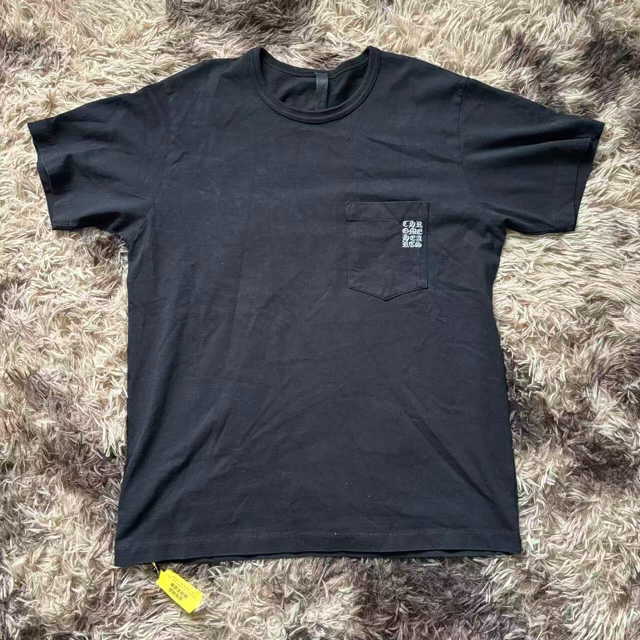 Chrome Hearts Black Embroidered Short-Sleeve Tee