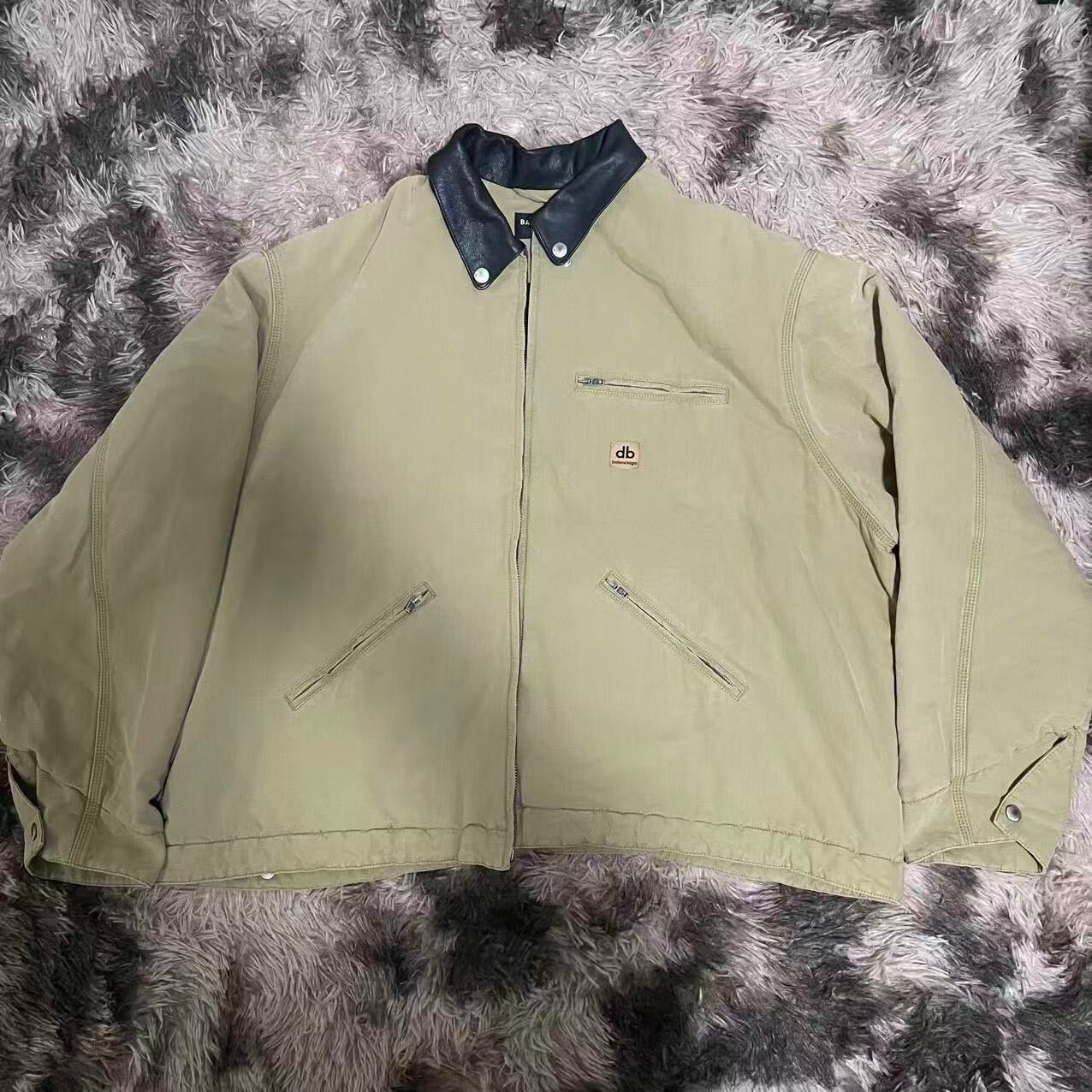 Balenciaga Carhartt Olive Work Jacket