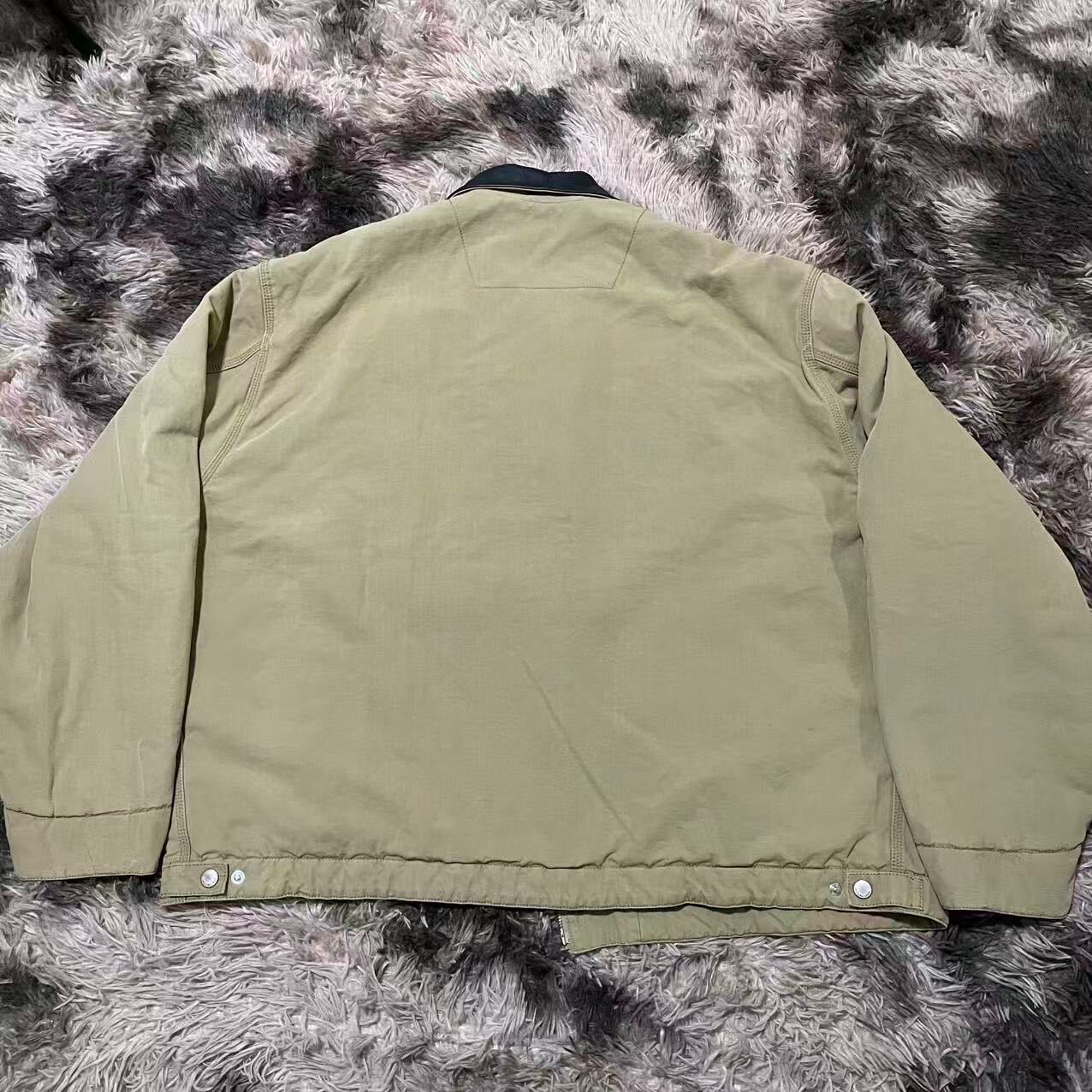 Balenciaga Carhartt Olive Work Jacket — front