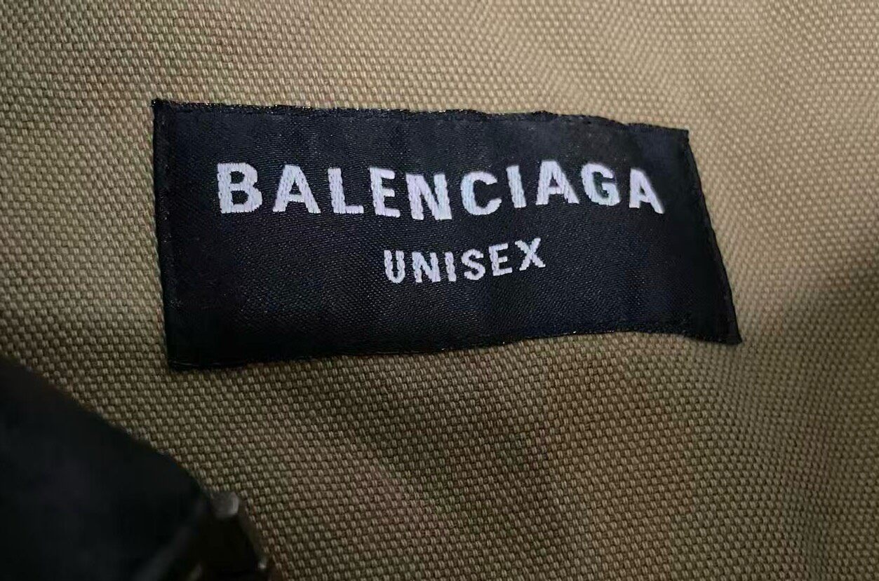 Balenciaga Carhartt Olive Work Jacket — detail