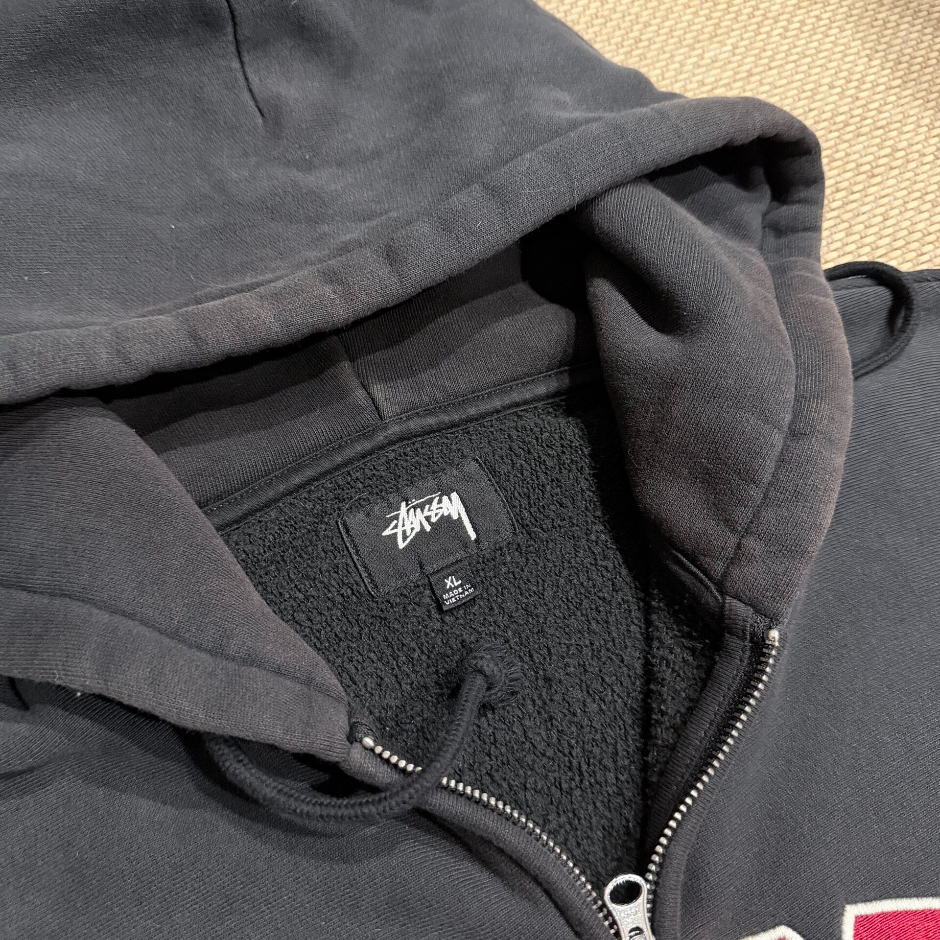 Stussy SS24 Sport Zip Hoodie — back