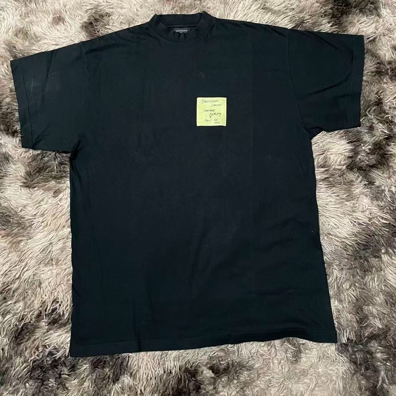 Balenciaga Black Sticky Note Tee
