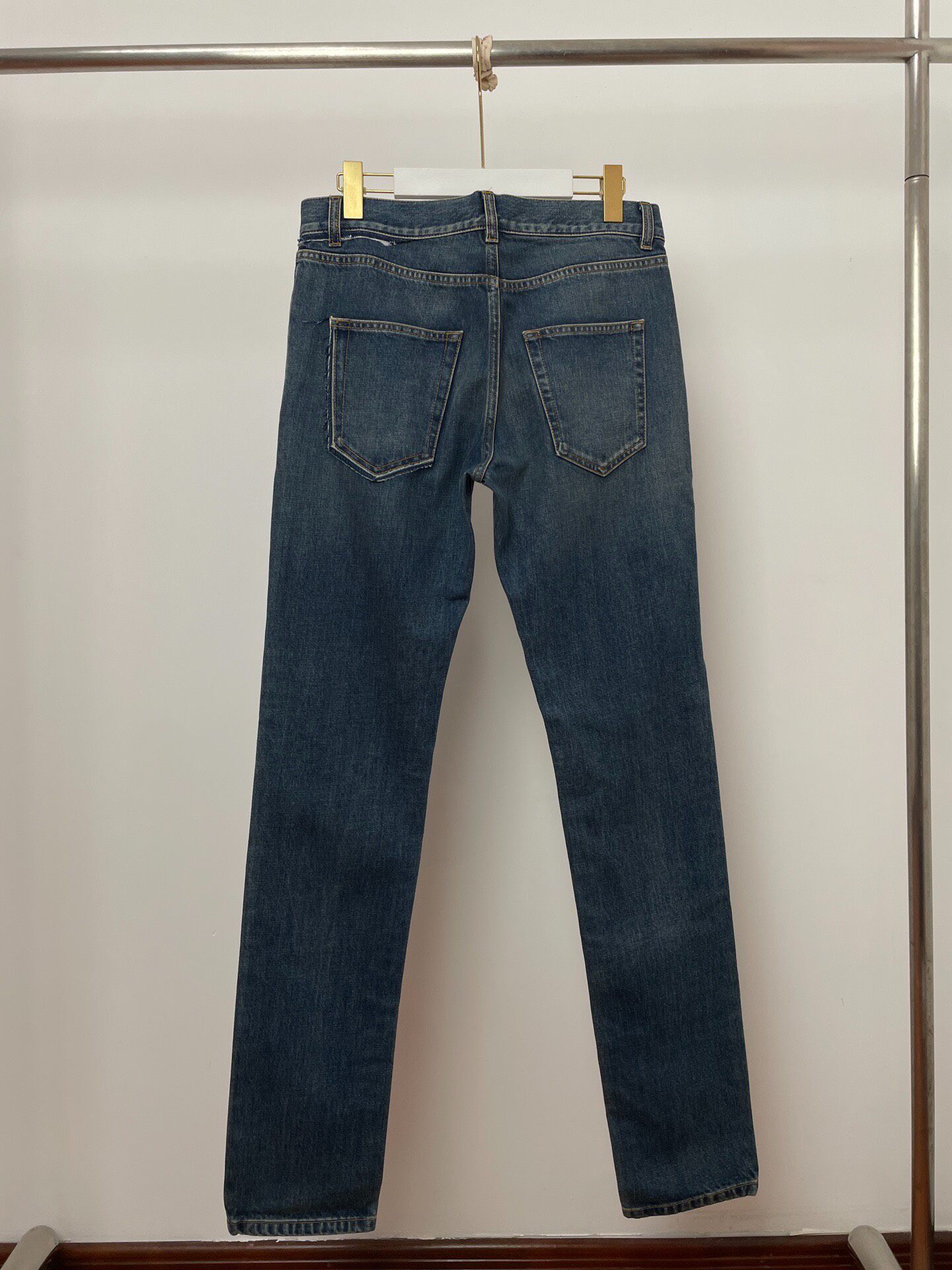 Saint Laurent Classic Straight Leg Jeans — front