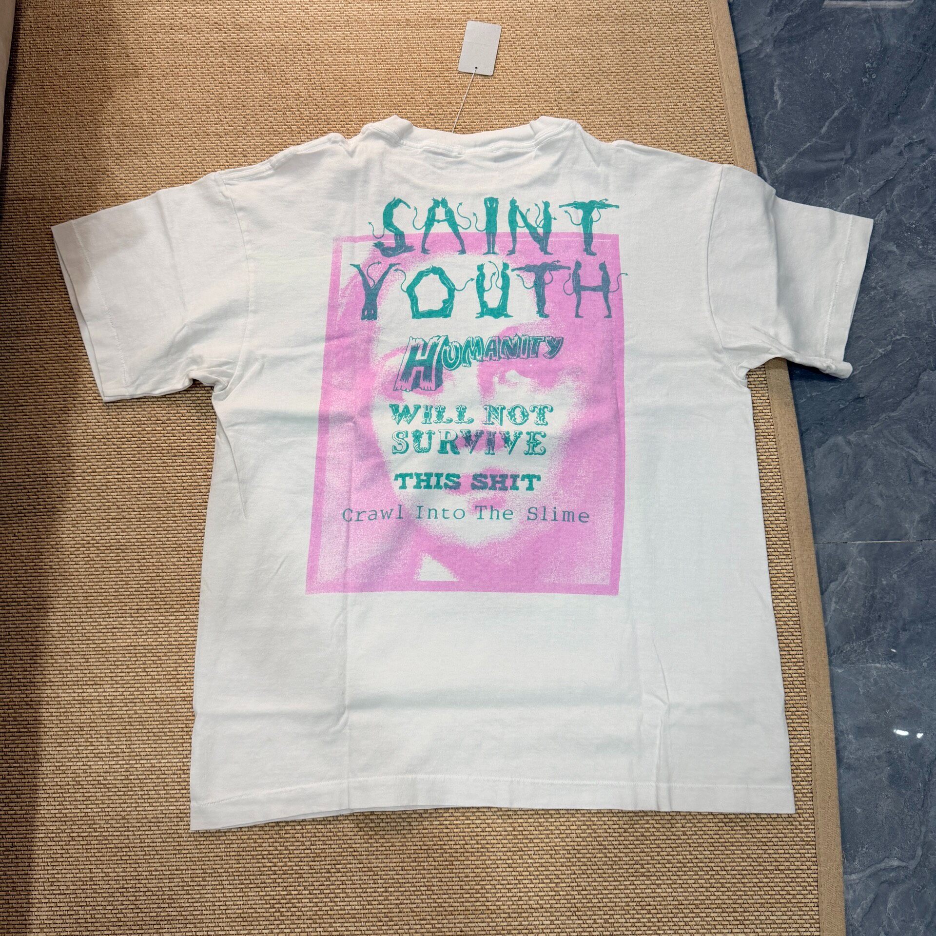 Saint Michael Spiral Star Graphic Tee — front