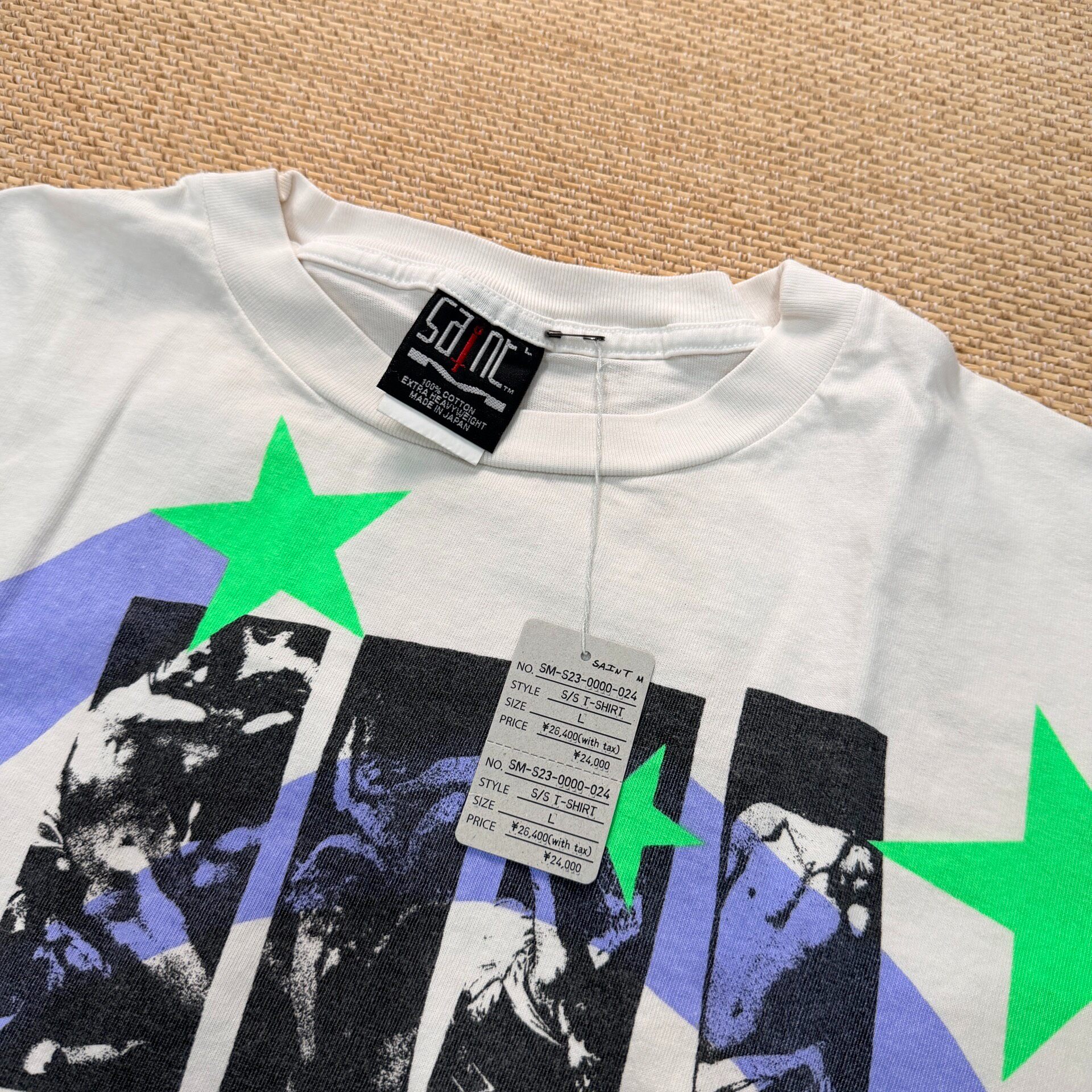 Saint Michael Spiral Star Graphic Tee — detail