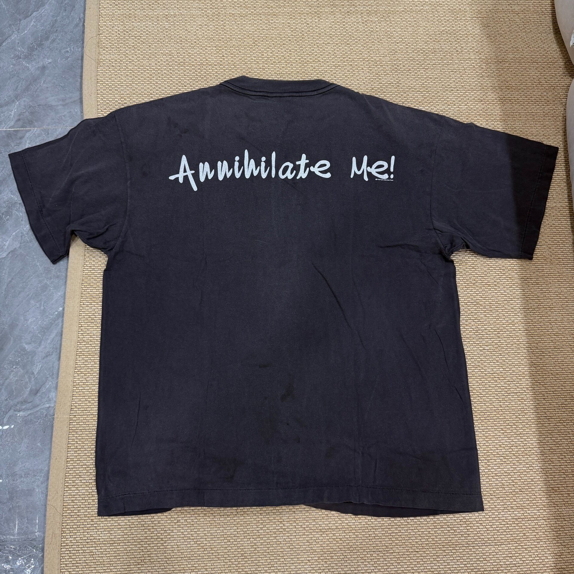 Saint Michael Faded Black Short-Sleeve T-Shirt — front