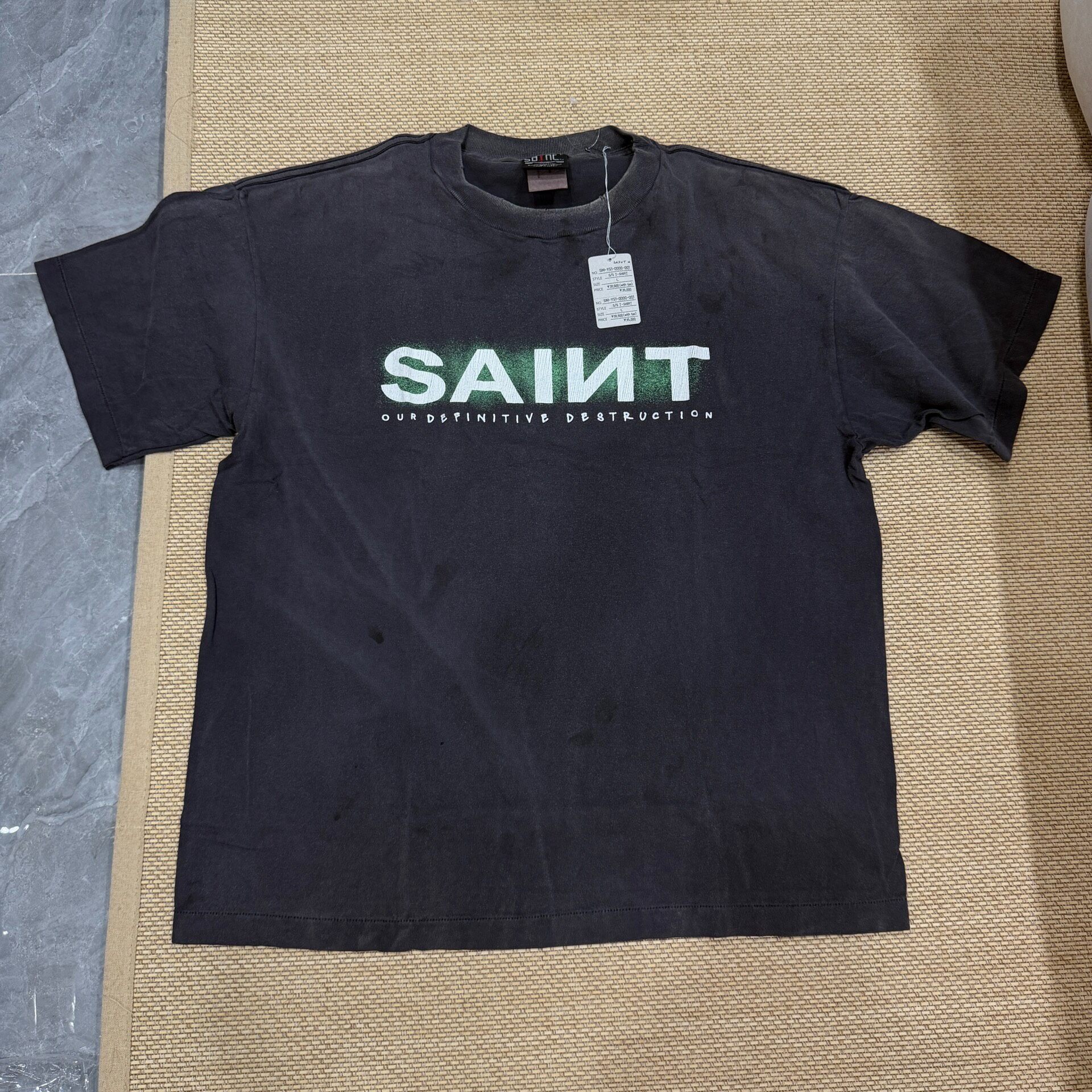 Saint Michael Faded Black Short-Sleeve T-Shirt