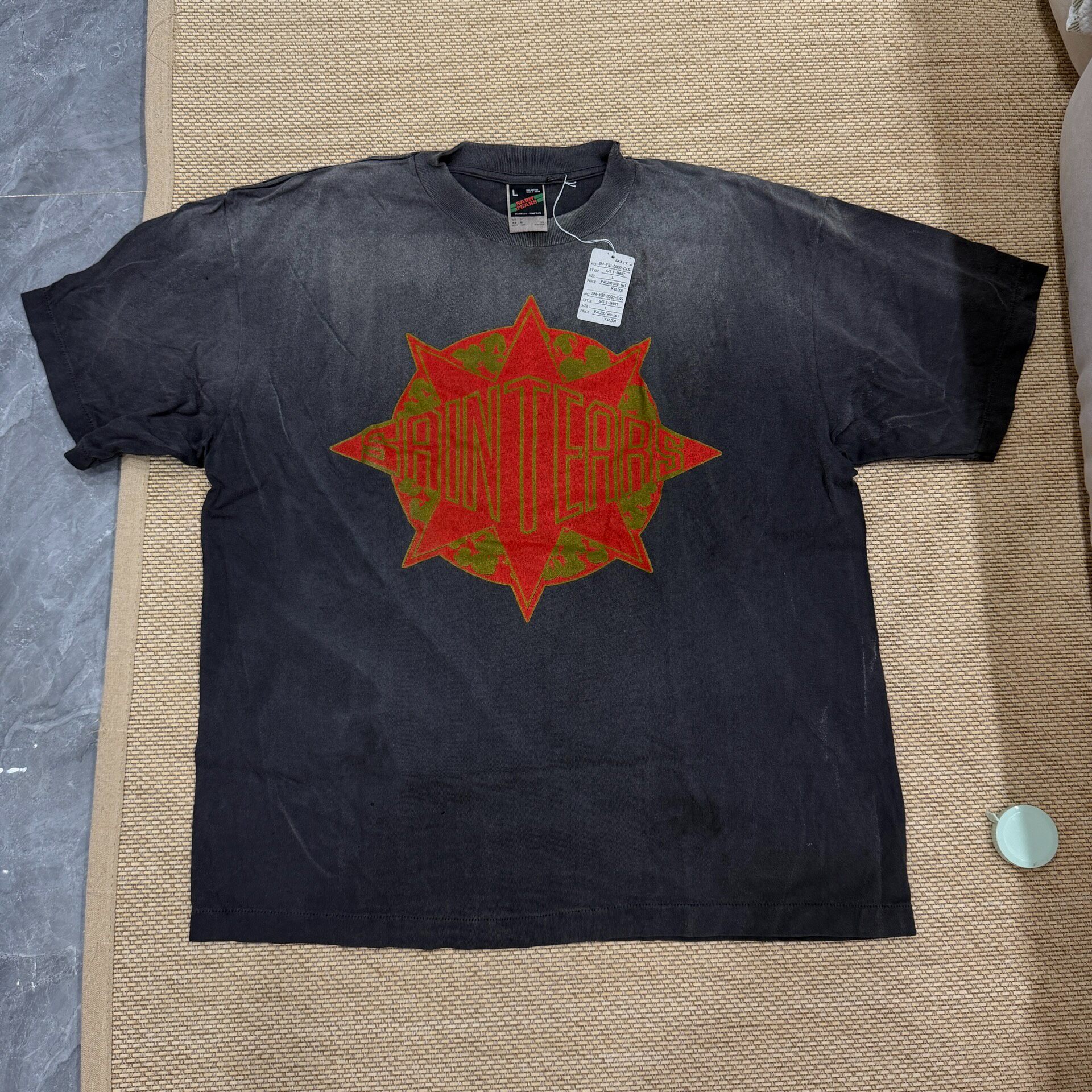 Saint Michael Faded Black Star Short Sleeve Tee