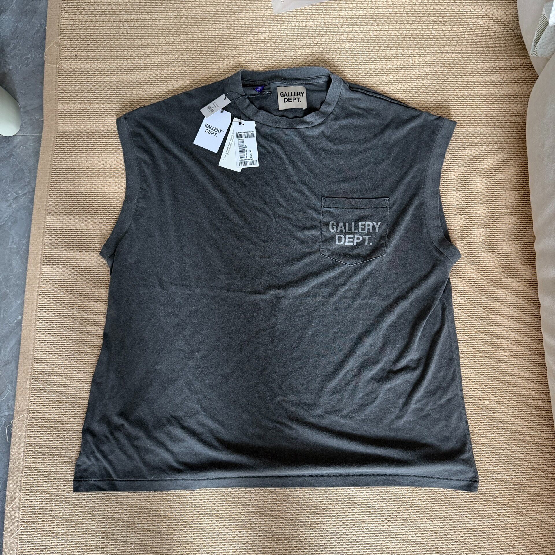 Gallery Dept Charcoal Gray Sleeveless Vest