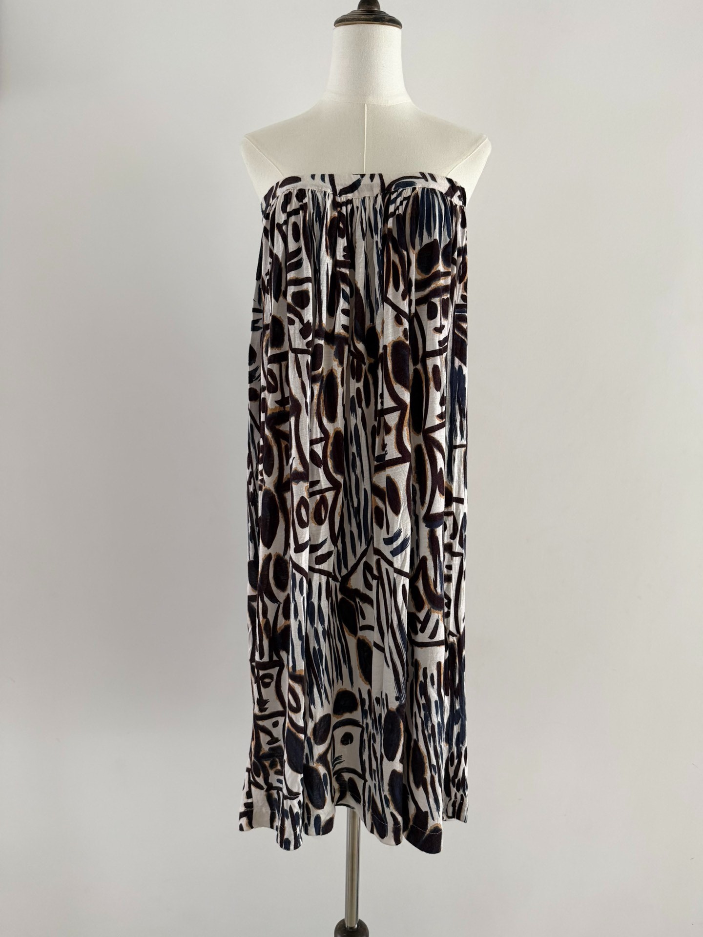 Comme des Garcons 80s Abstract Long Skirt — detail