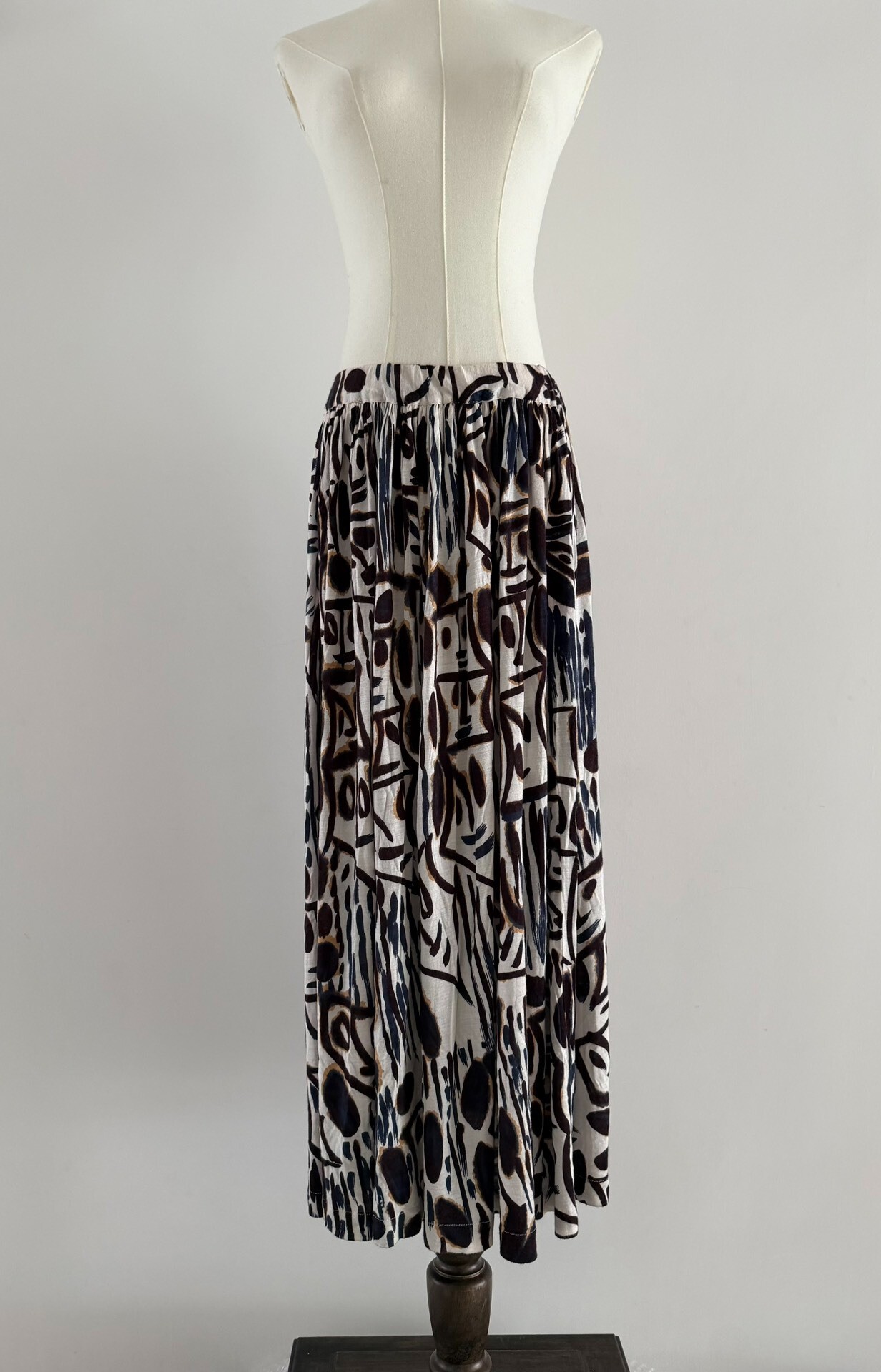 Comme des Garcons 80s Abstract Long Skirt