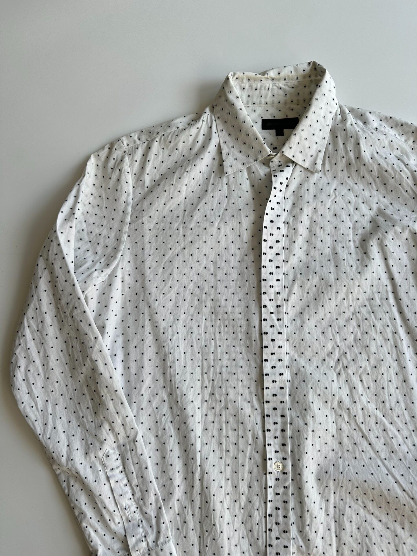 Ann Demeulemeester Embroidered Dot Shirt — back