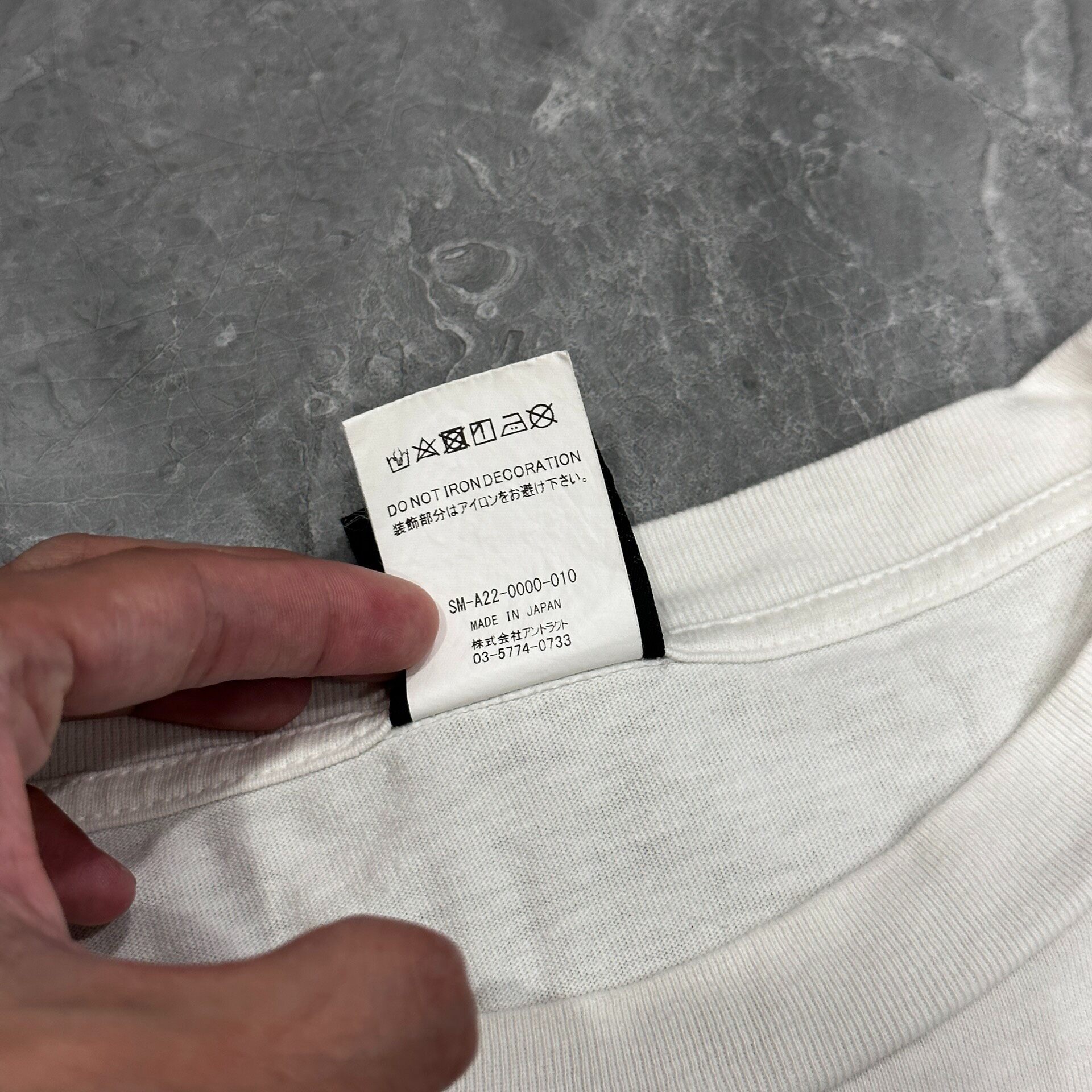 Saint Michael Jesus Long Sleeve Tee — label