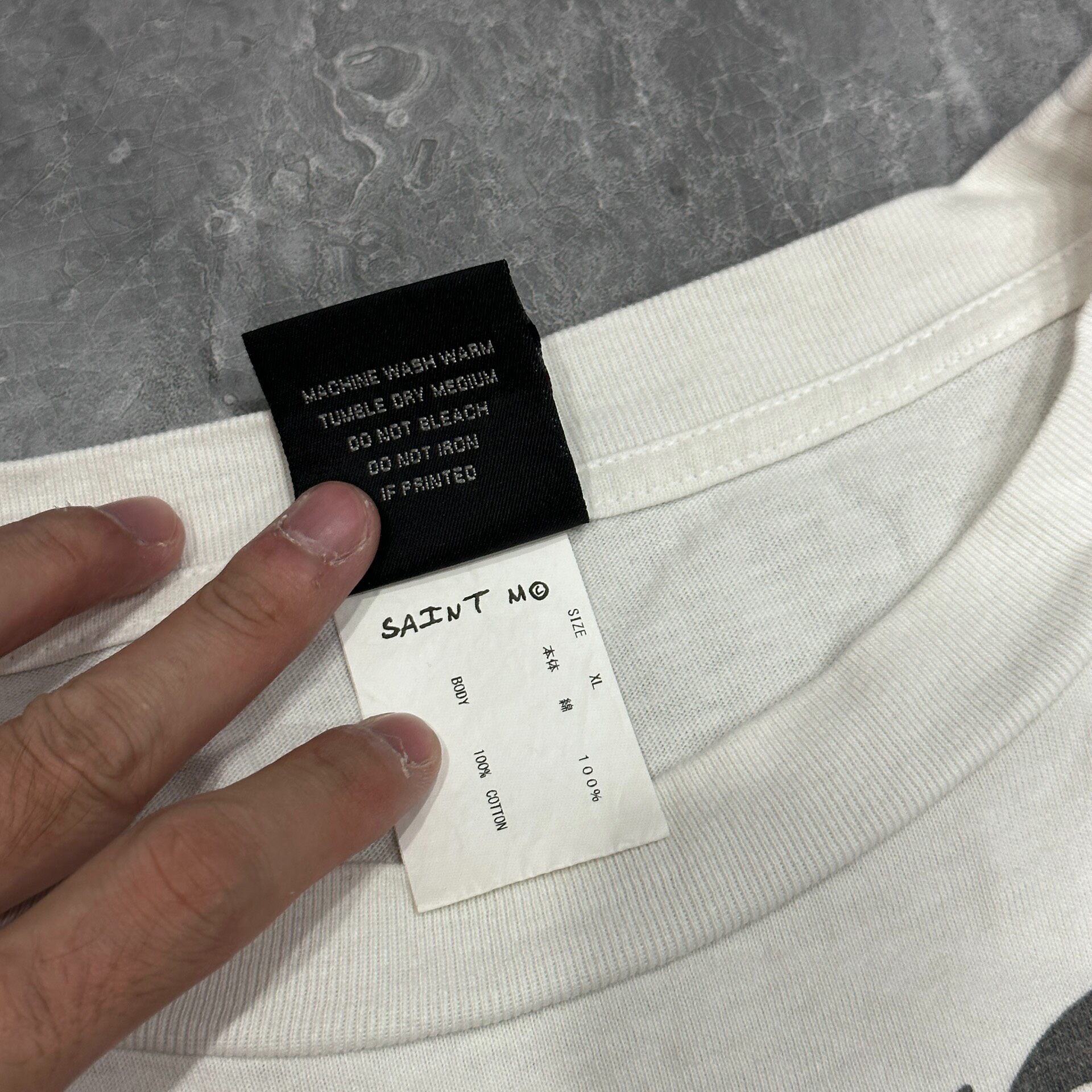 Saint Michael Jesus Long Sleeve Tee — back