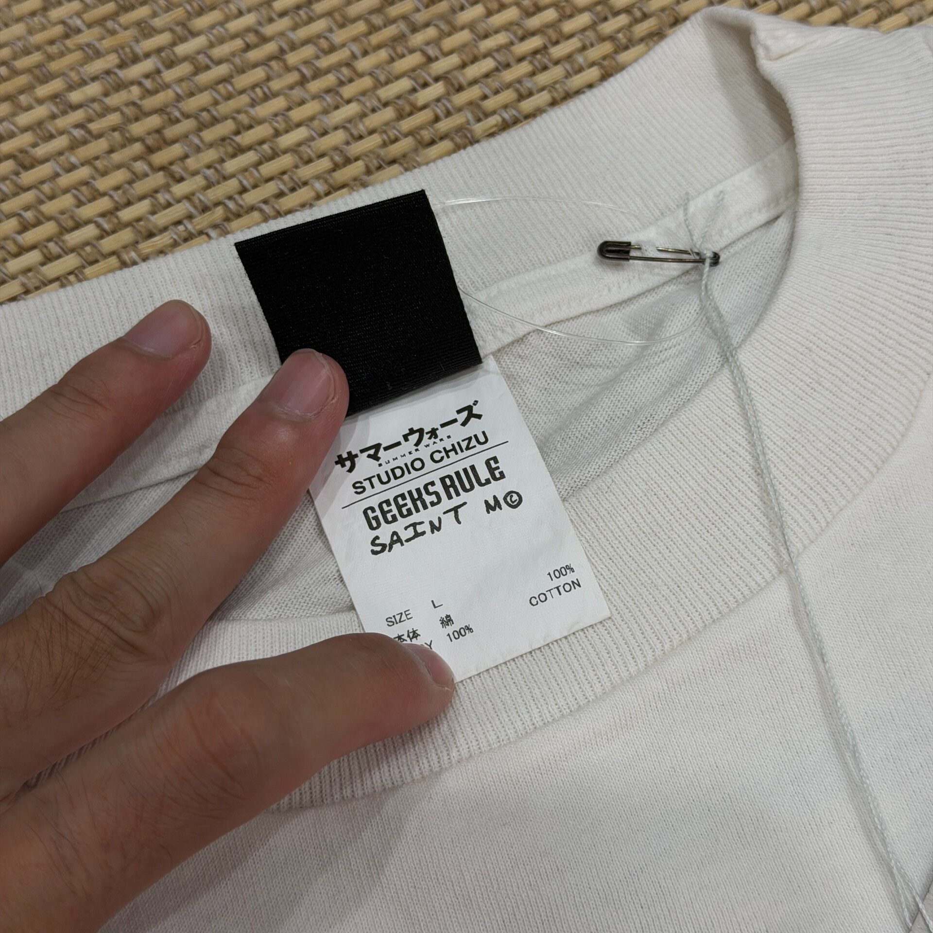 Saint Michael Summer Wars Geeks Tee — back