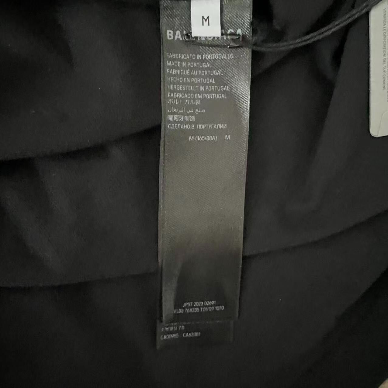 Balenciaga 23SS Embroidered Logo T-Shirt — back