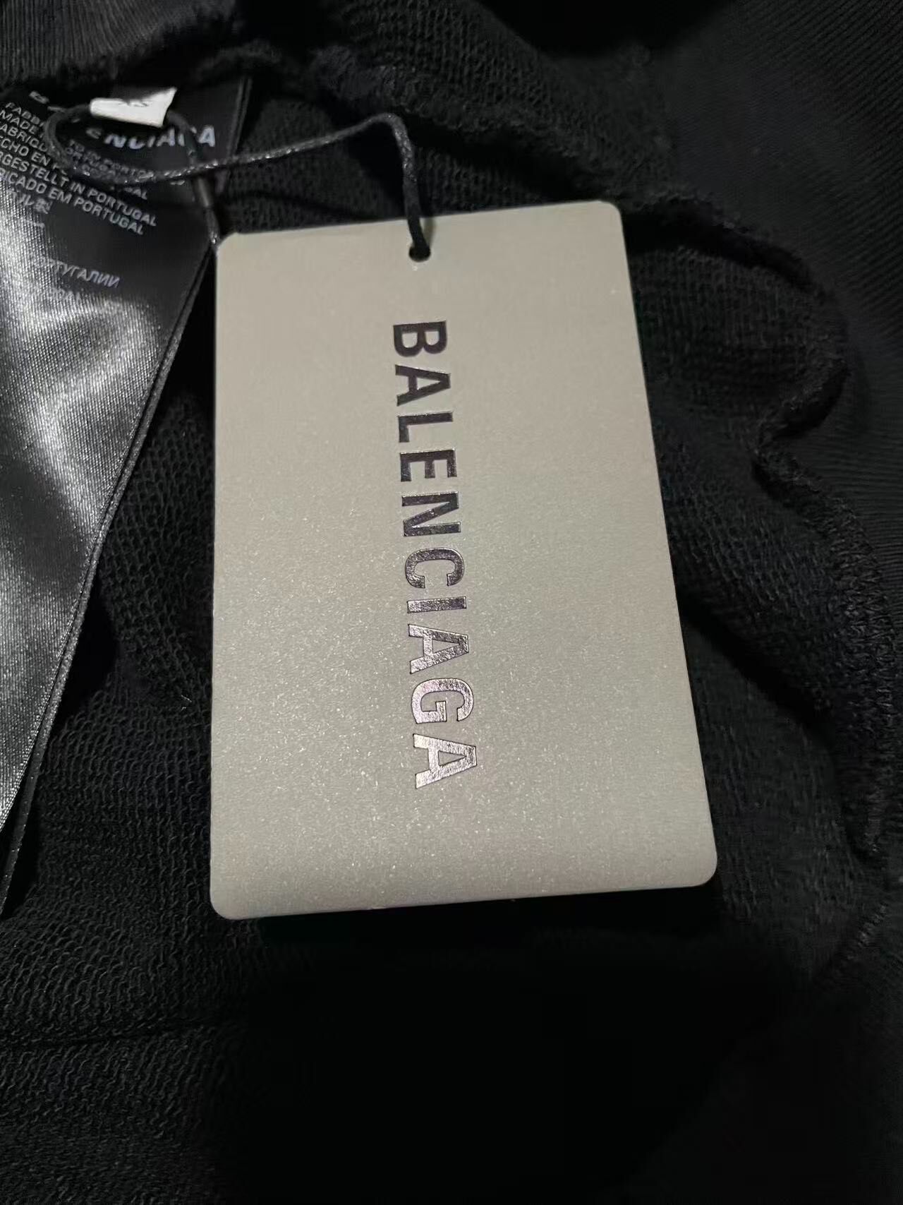 Balenciaga Mud Distressed Zip Hoodie — back