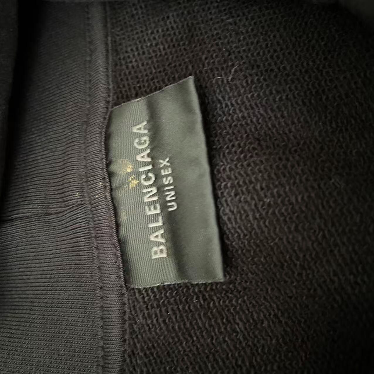 Balenciaga Mud Distressed Zip Hoodie — detail
