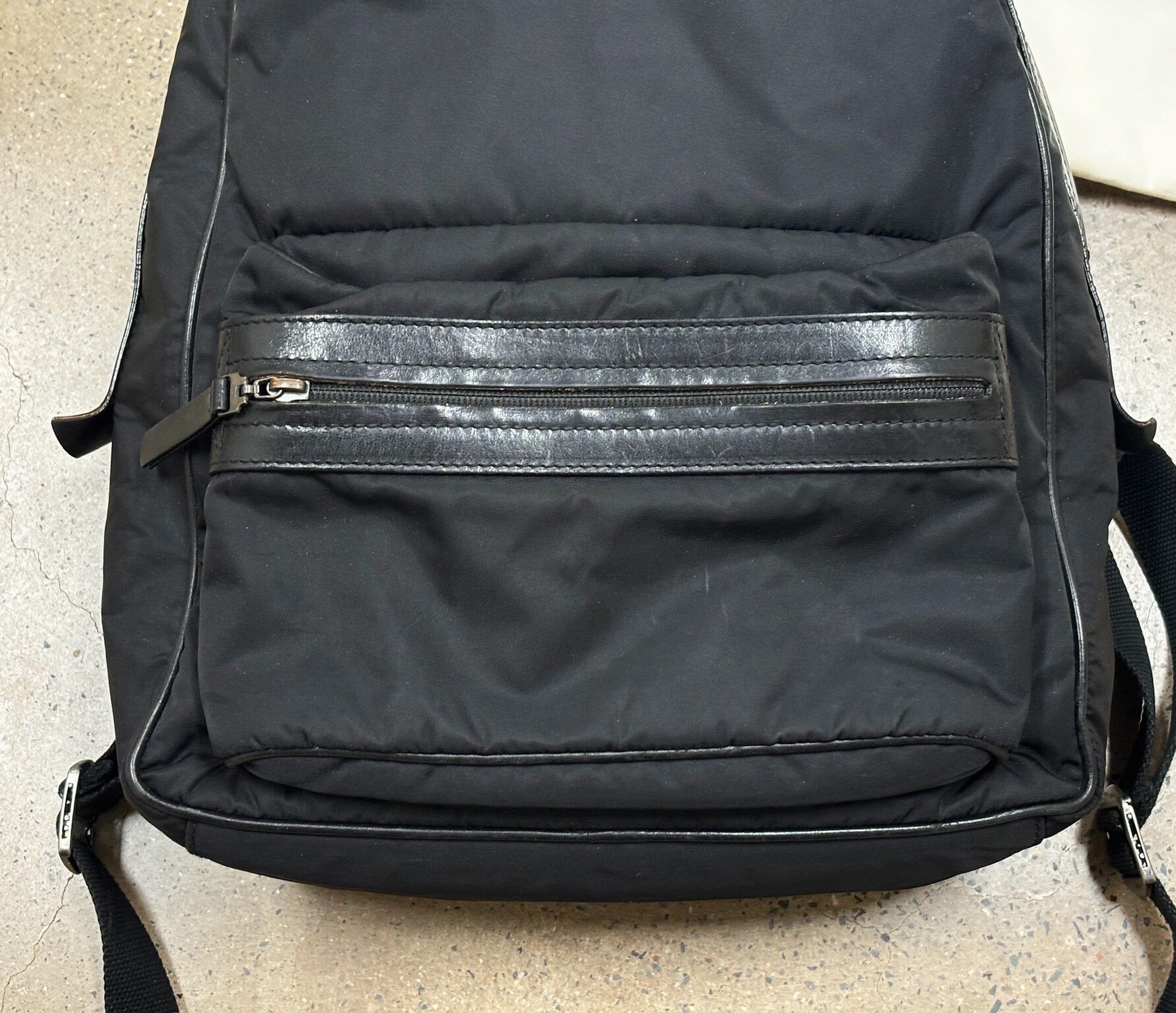 Maison Margiela Leather Parachute Backpack — detail