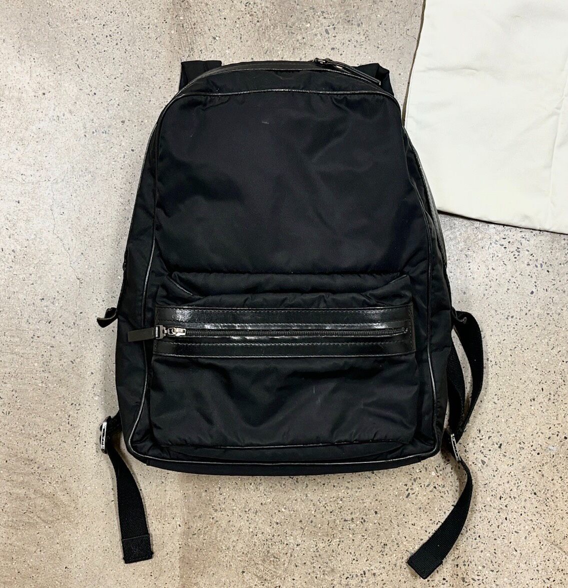 Maison Margiela Leather Parachute Backpack — front