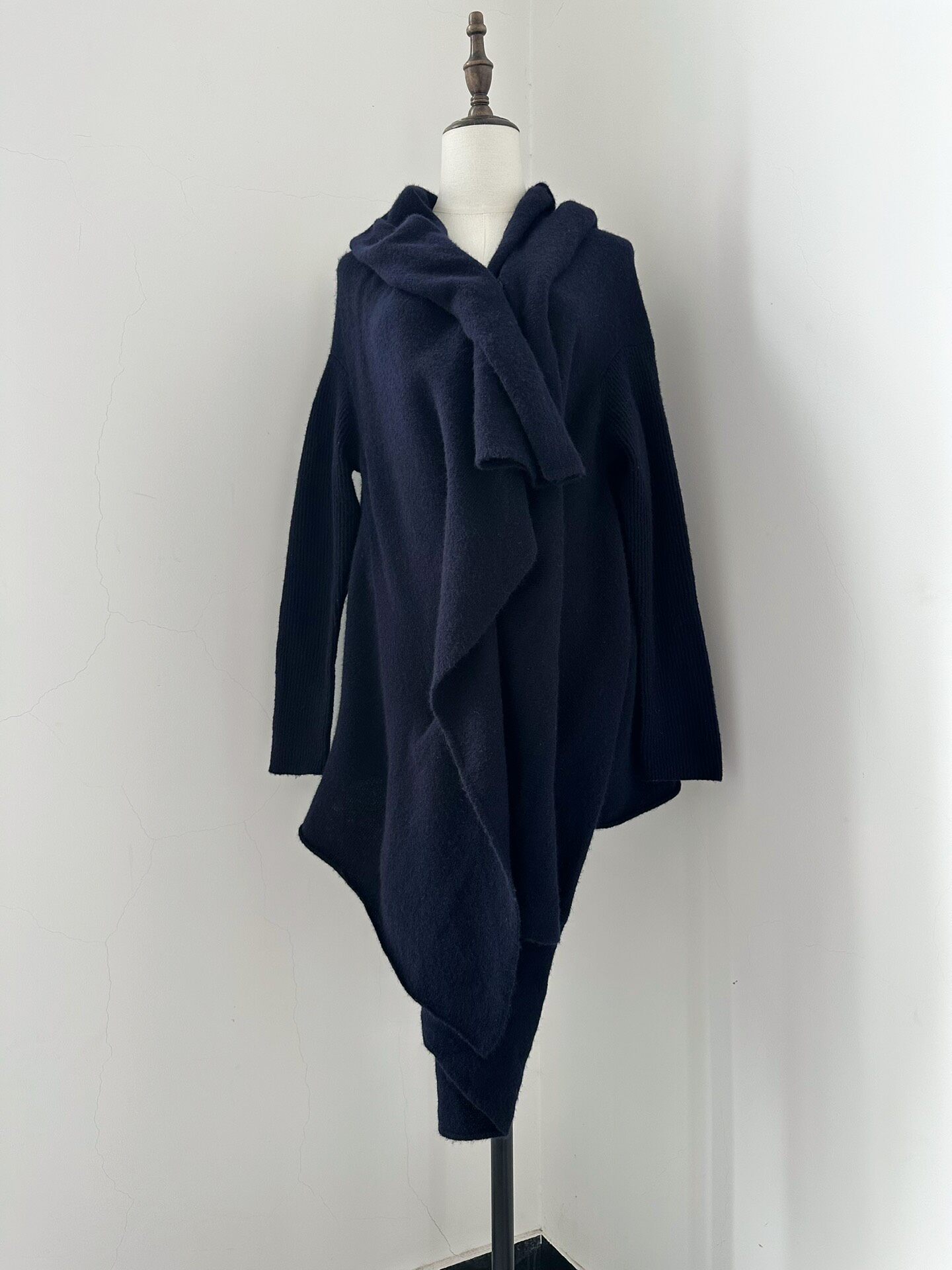 Yohji Yamamoto Asymmetric Wool Cardigan