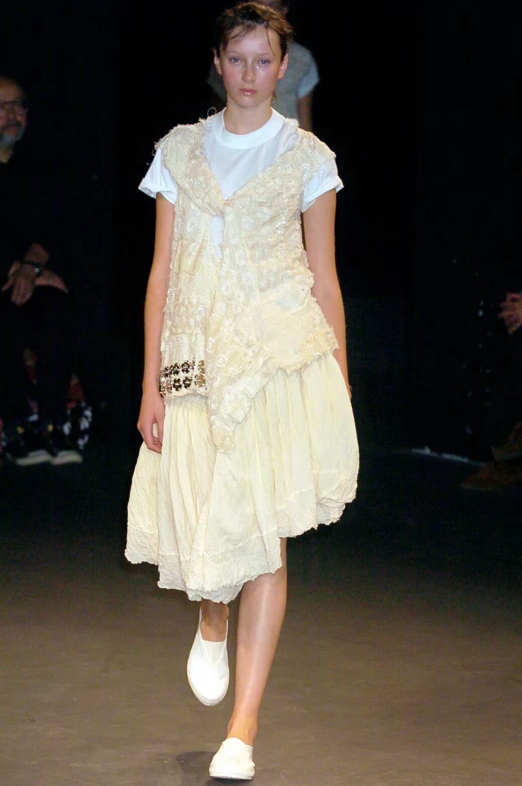 Junya Watanabe 2005 Runway Lace Vest — detail
